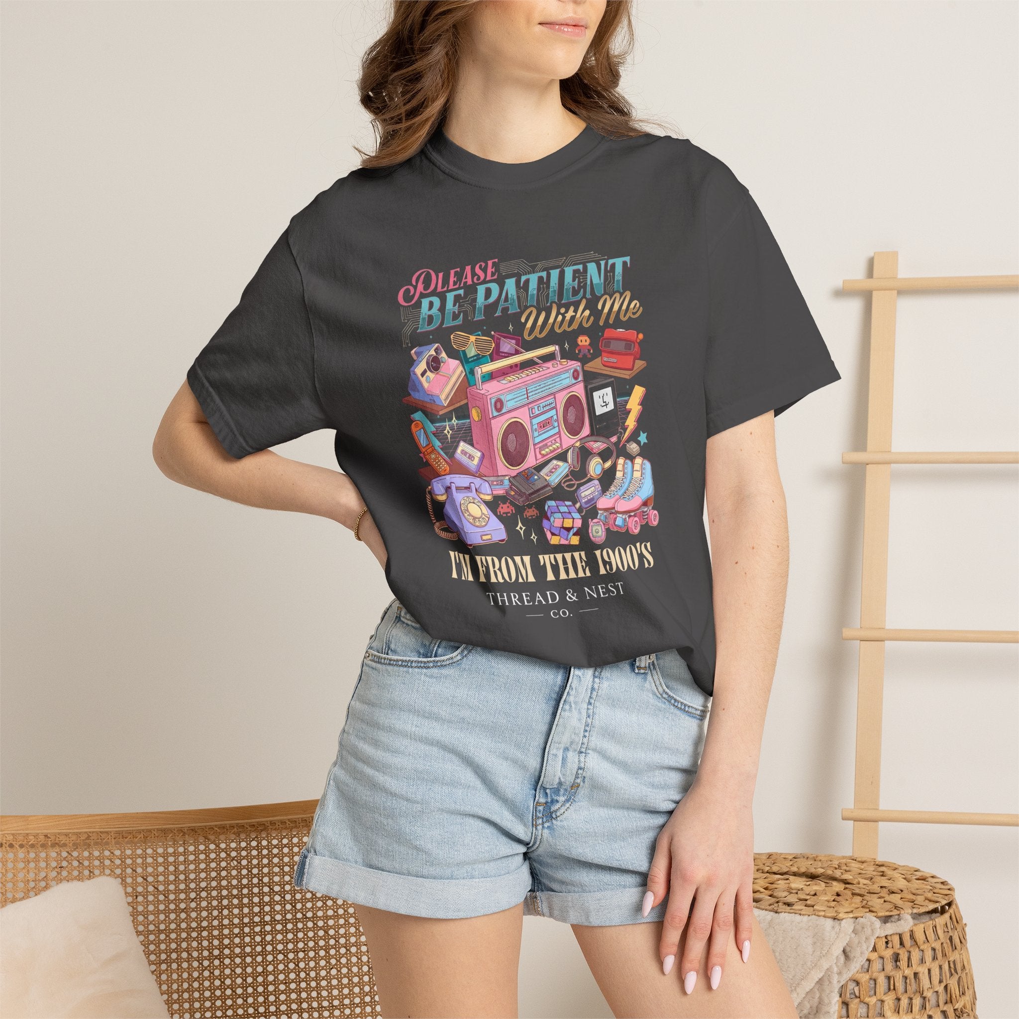 Retro 1900s Graphic T-Shirt — “Please Be Patient With Me, I’m From The 1900s”