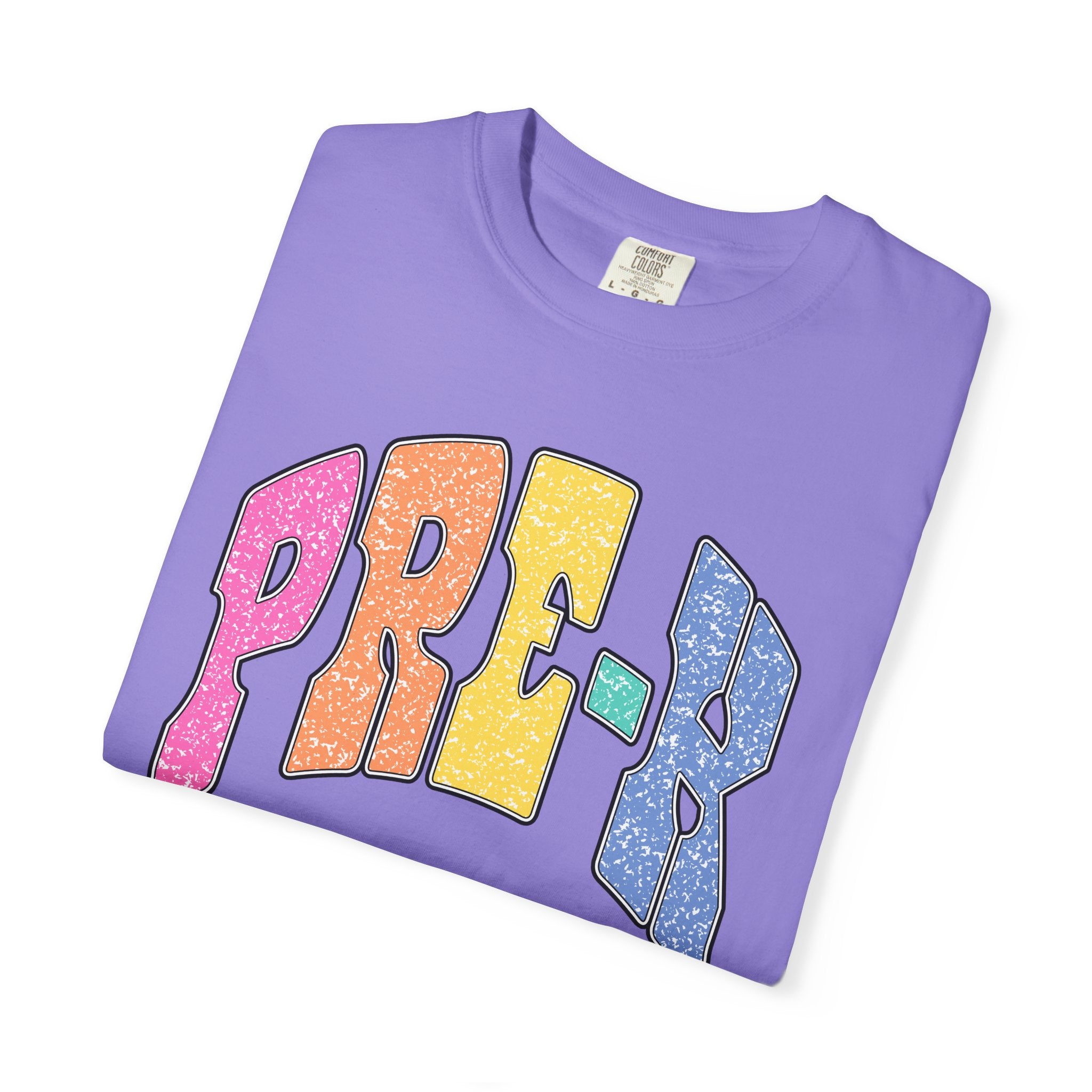 PRE-K Colorblock Graphic T-Shirt — Preschool Graduation Gift
