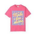 Made for More Orange Graphic T-Shirt — Retro Stripe & Stars Motivational Tee