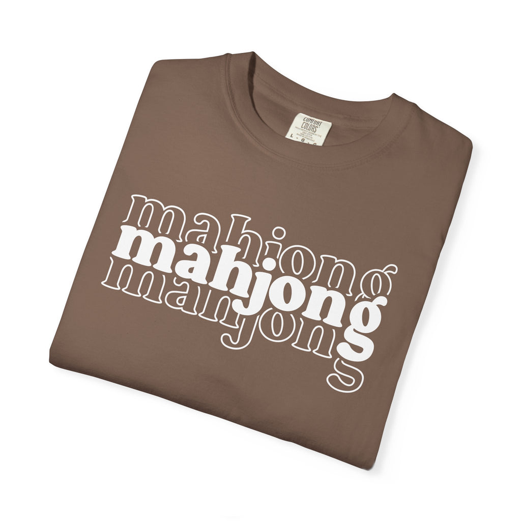 Mahjong Retro Logo T-Shirt — Vintage Game Night Tee