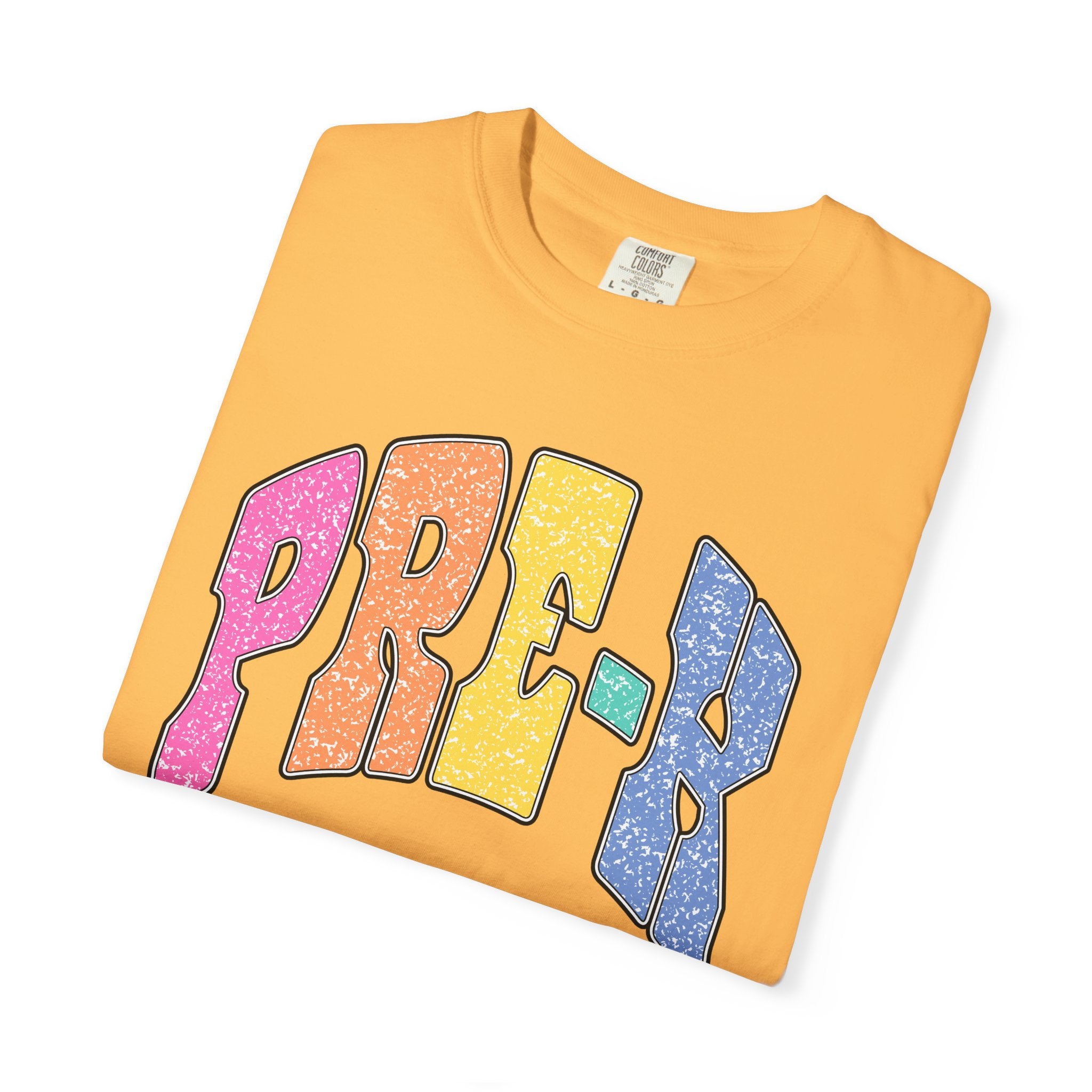 PRE-K Colorblock Graphic T-Shirt — Preschool Graduation Gift