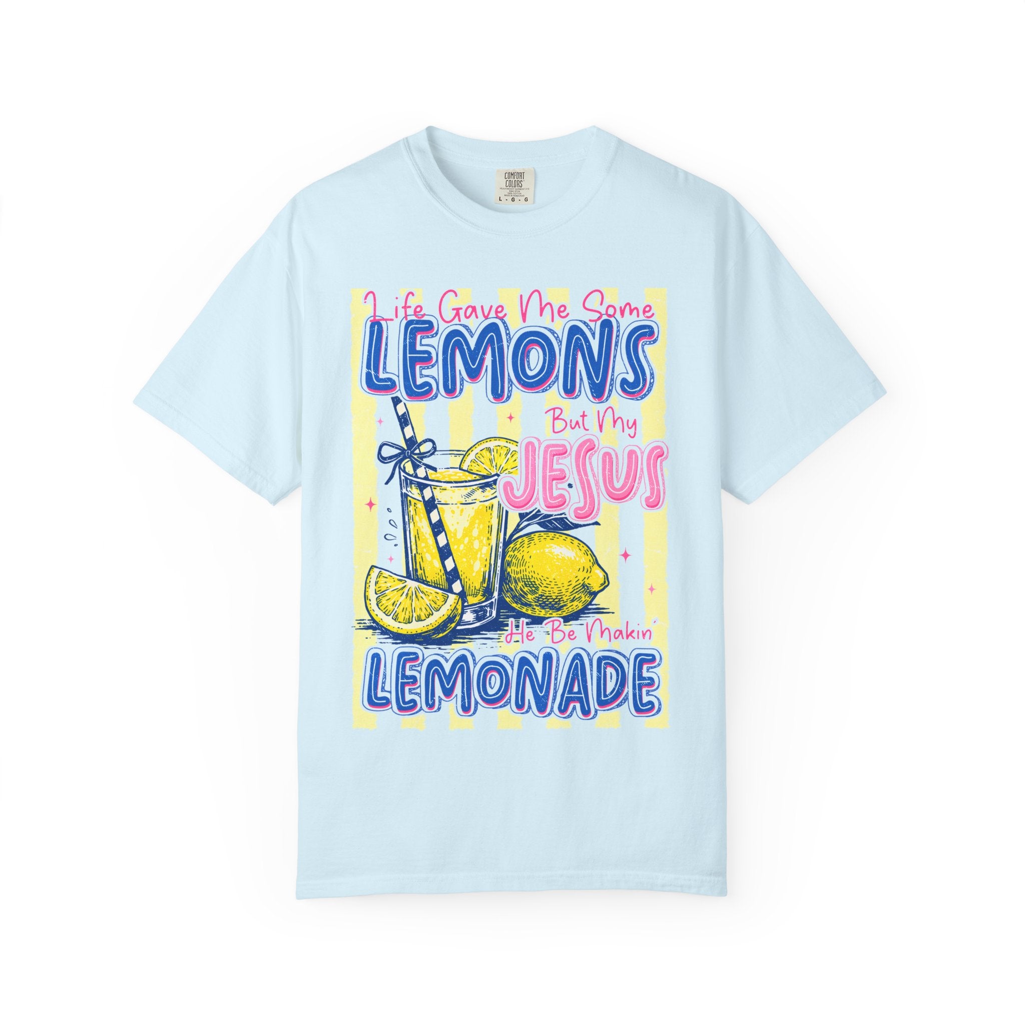 Lemons Into Lemonade Christian T-Shirt — 'He Gave Me Lemons But Why Jesus' Graphic Tee