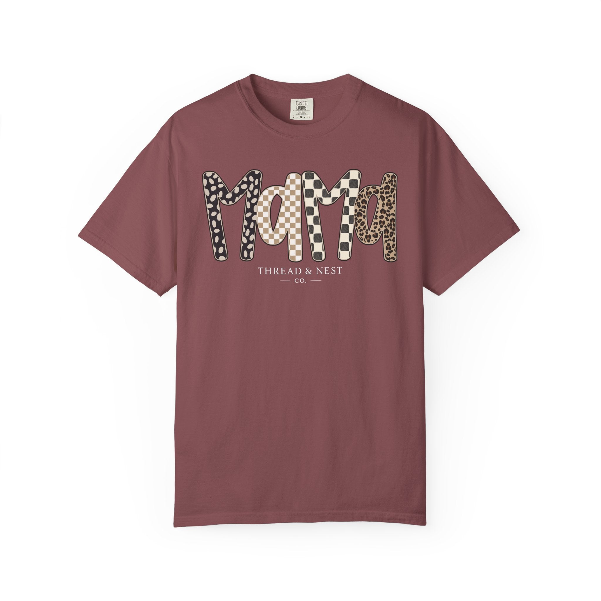Mama Leopard & Plaid Graphic T-Shirt — Mom Gift, Mother's Day Tee