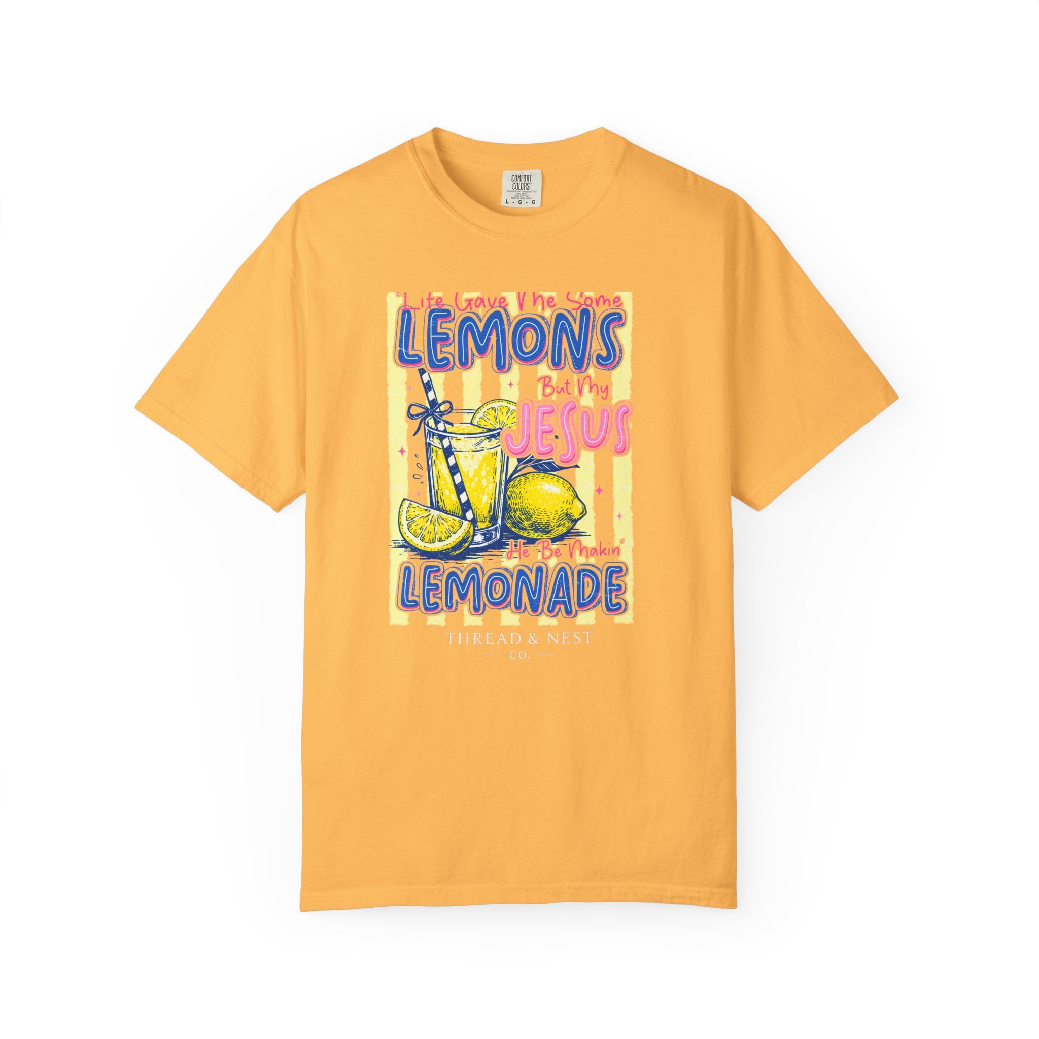 Lemons Into Lemonade Christian T-Shirt — 'He Gave Me Lemons But Why Jesus' Graphic Tee