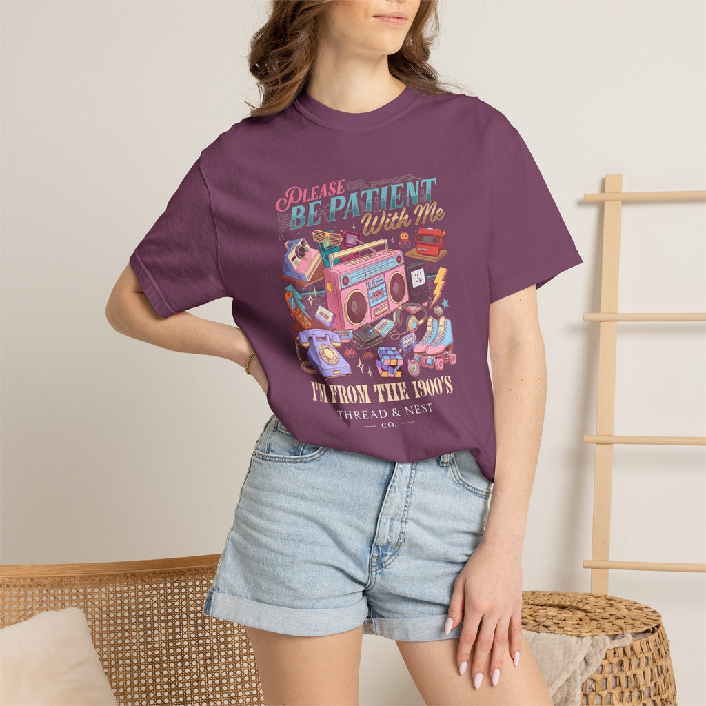 Retro 1900s Graphic T-Shirt — “Please Be Patient With Me, I’m From The 1900s”