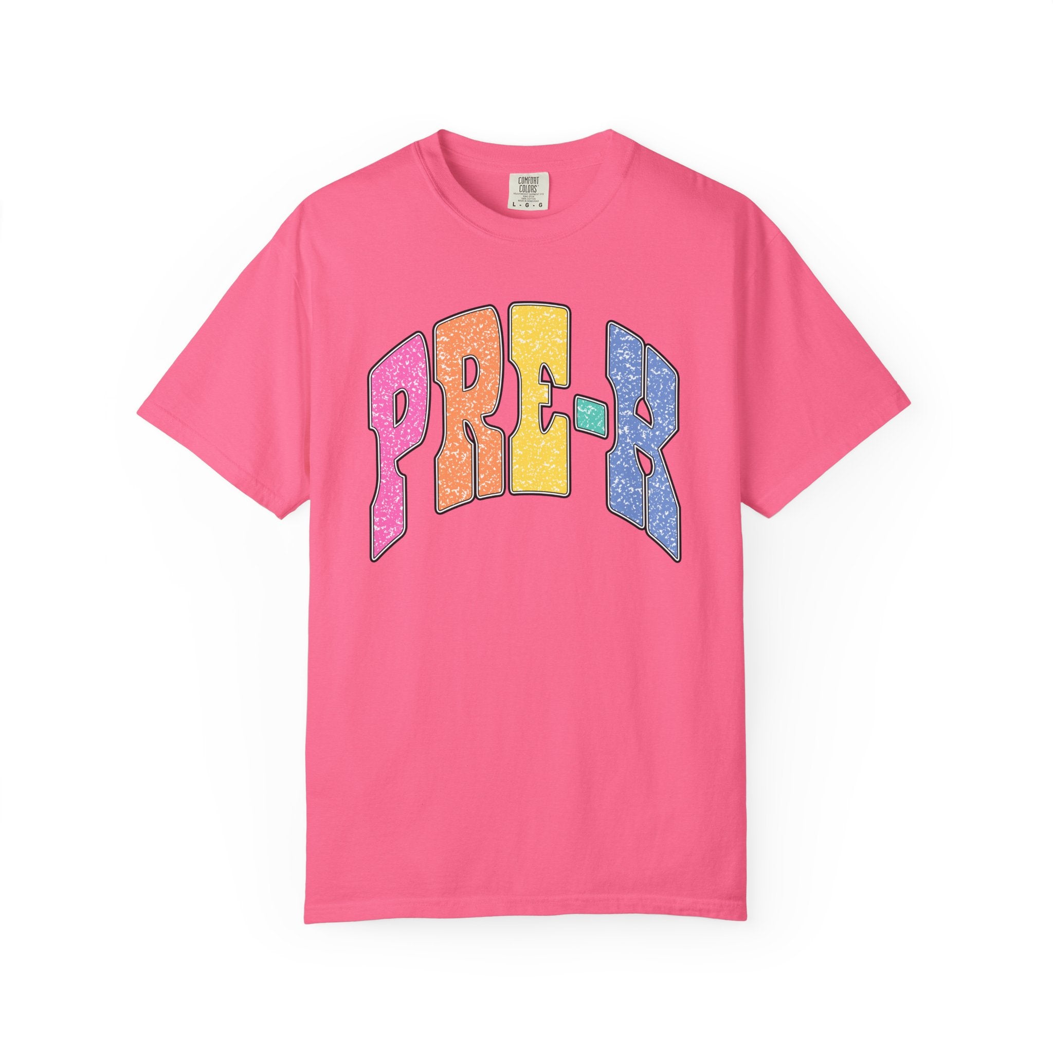 PRE-K Colorblock Graphic T-Shirt — Preschool Graduation Gift