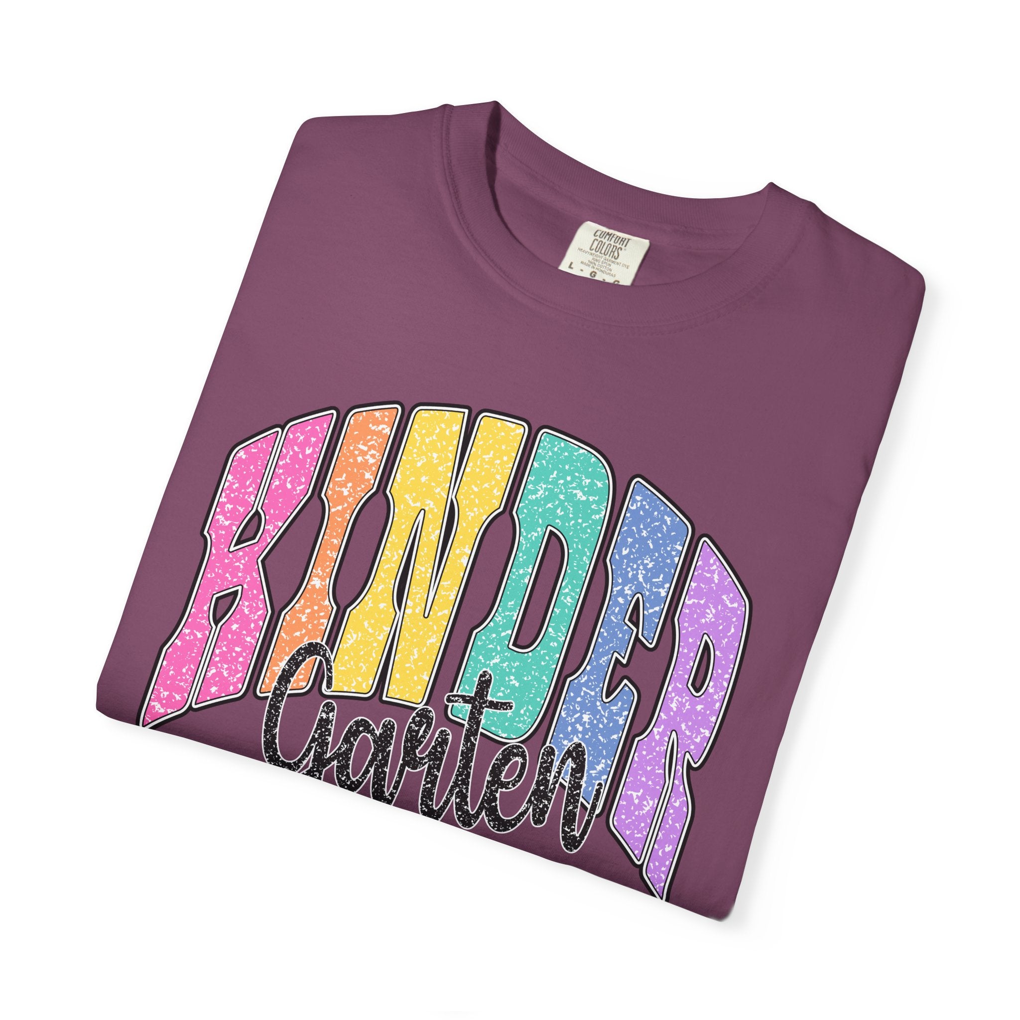 Kindergarten Rainbow T-Shirt — Colorful Back to School Tee