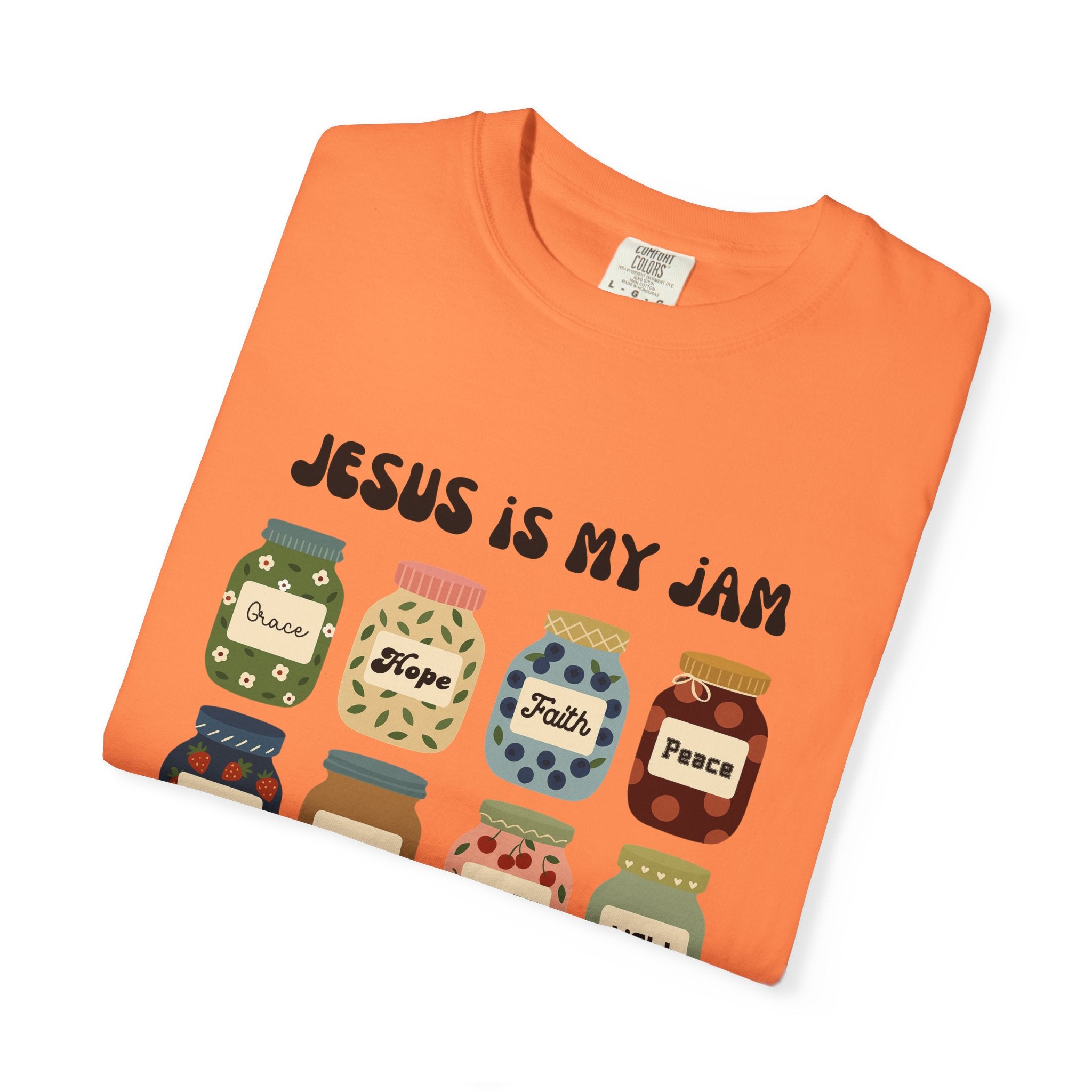 Jesus Is My Jam T-Shirt — Christian Faith Graphic Tee with Inspirational Jars