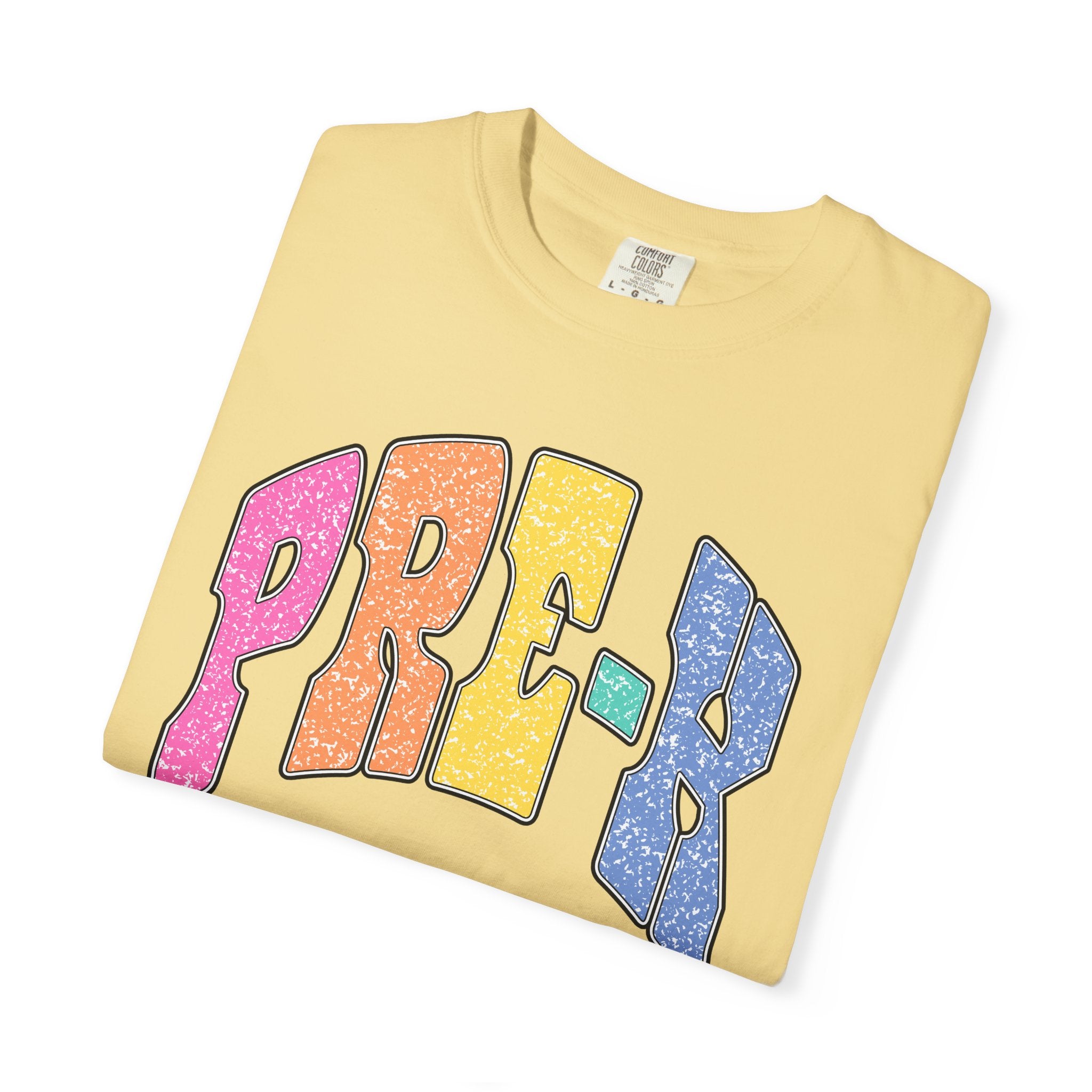 PRE-K Colorblock Graphic T-Shirt — Preschool Graduation Gift