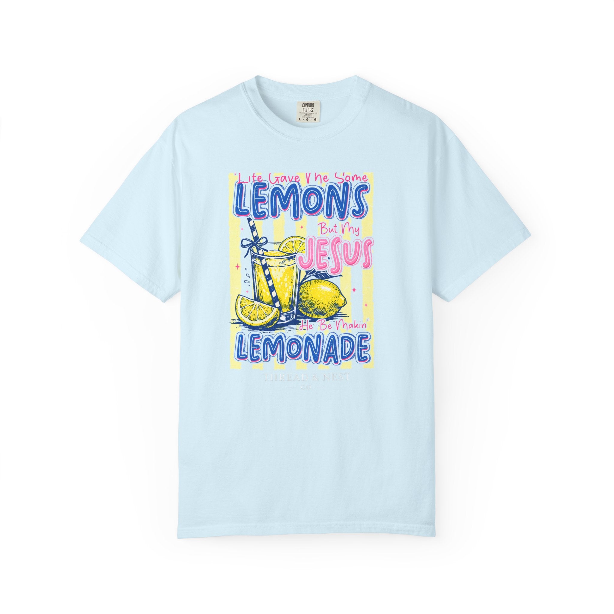 Lemons Into Lemonade Christian T-Shirt — 'He Gave Me Lemons But Why Jesus' Graphic Tee