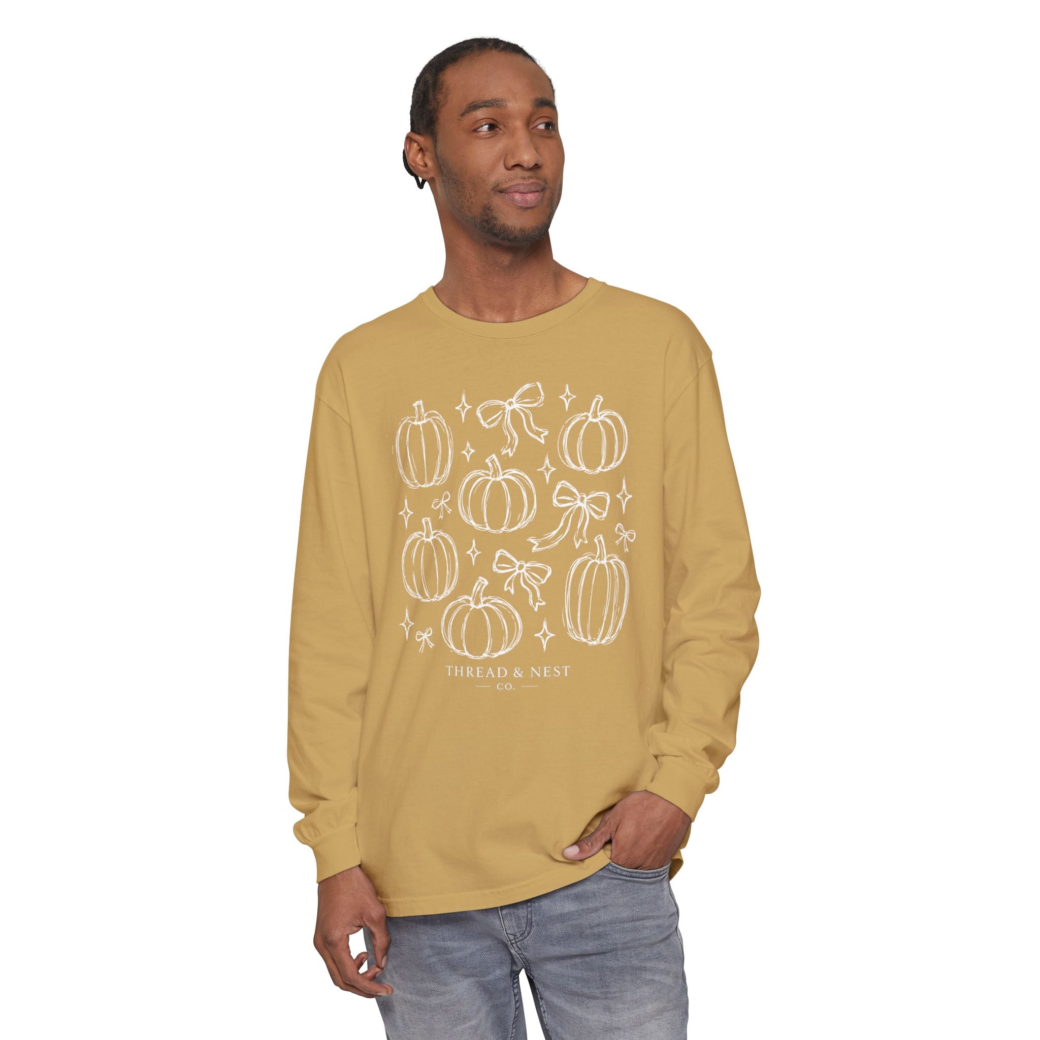 Pumpkin Sketch Long Sleeve Tee