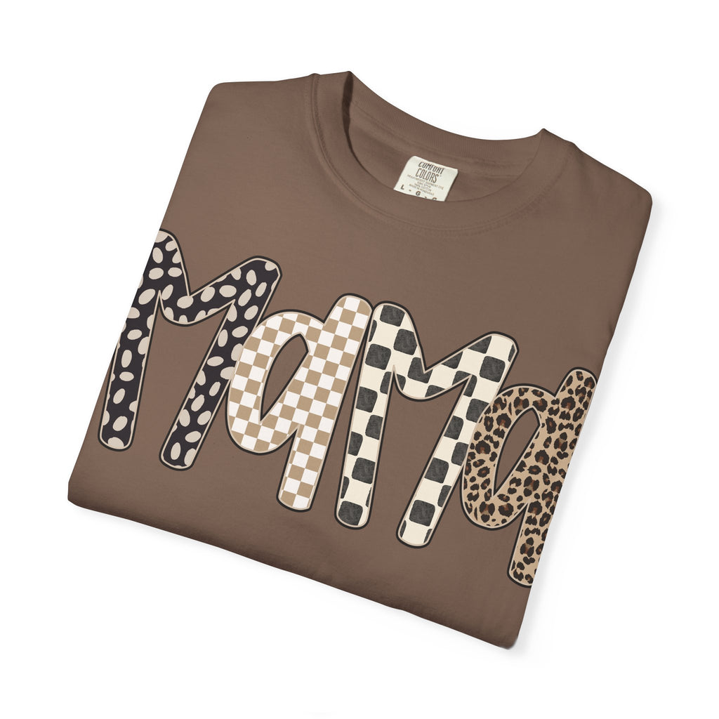 Mama Leopard & Plaid Graphic T-Shirt — Mom Gift, Mother's Day Tee