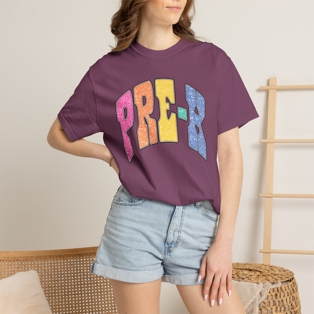 PRE-K Colorblock Graphic T-Shirt — Preschool Graduation Gift