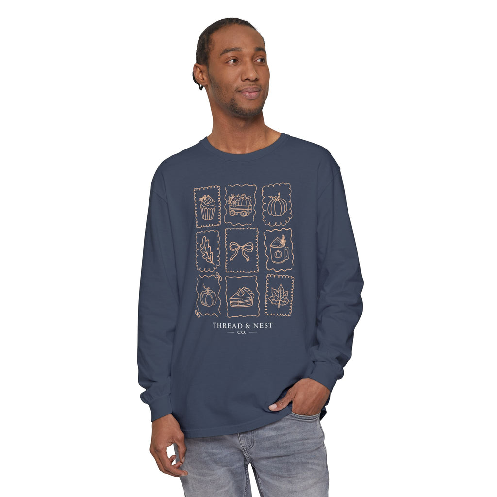 Autumn Icons Long Sleeve Tee