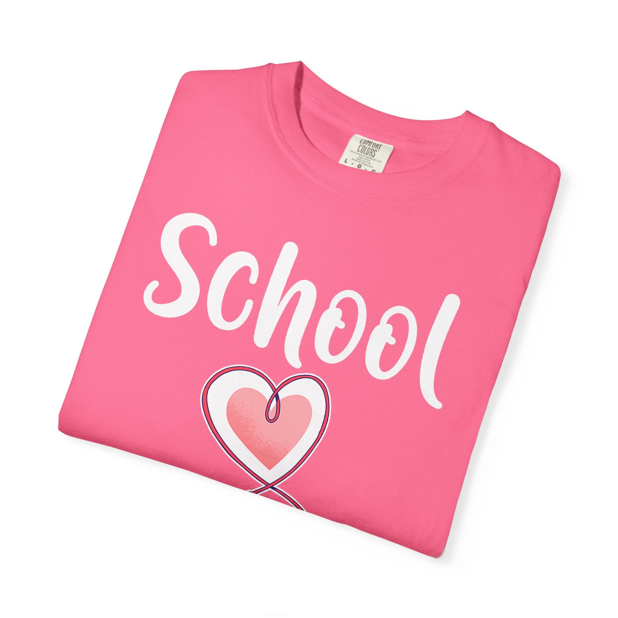 School Nurse T-Shirt — Cute Heart & Stethoscope Tee for Teachers and Healthcare Staff