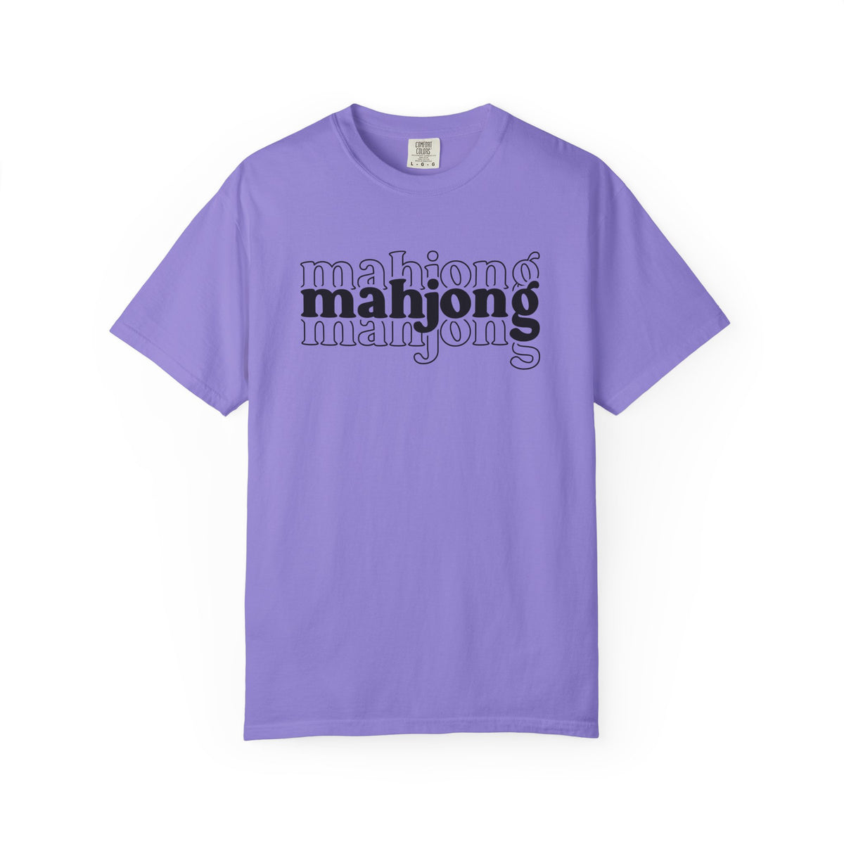 Mahjong Graphic T-Shirt — Retro Layered 'mahjong' Design