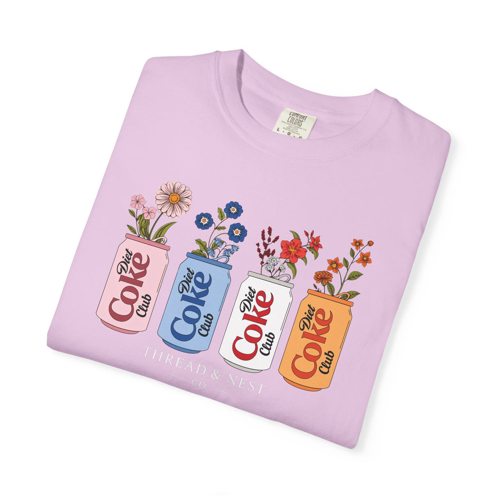 Retro Cola Cans Floral Tee