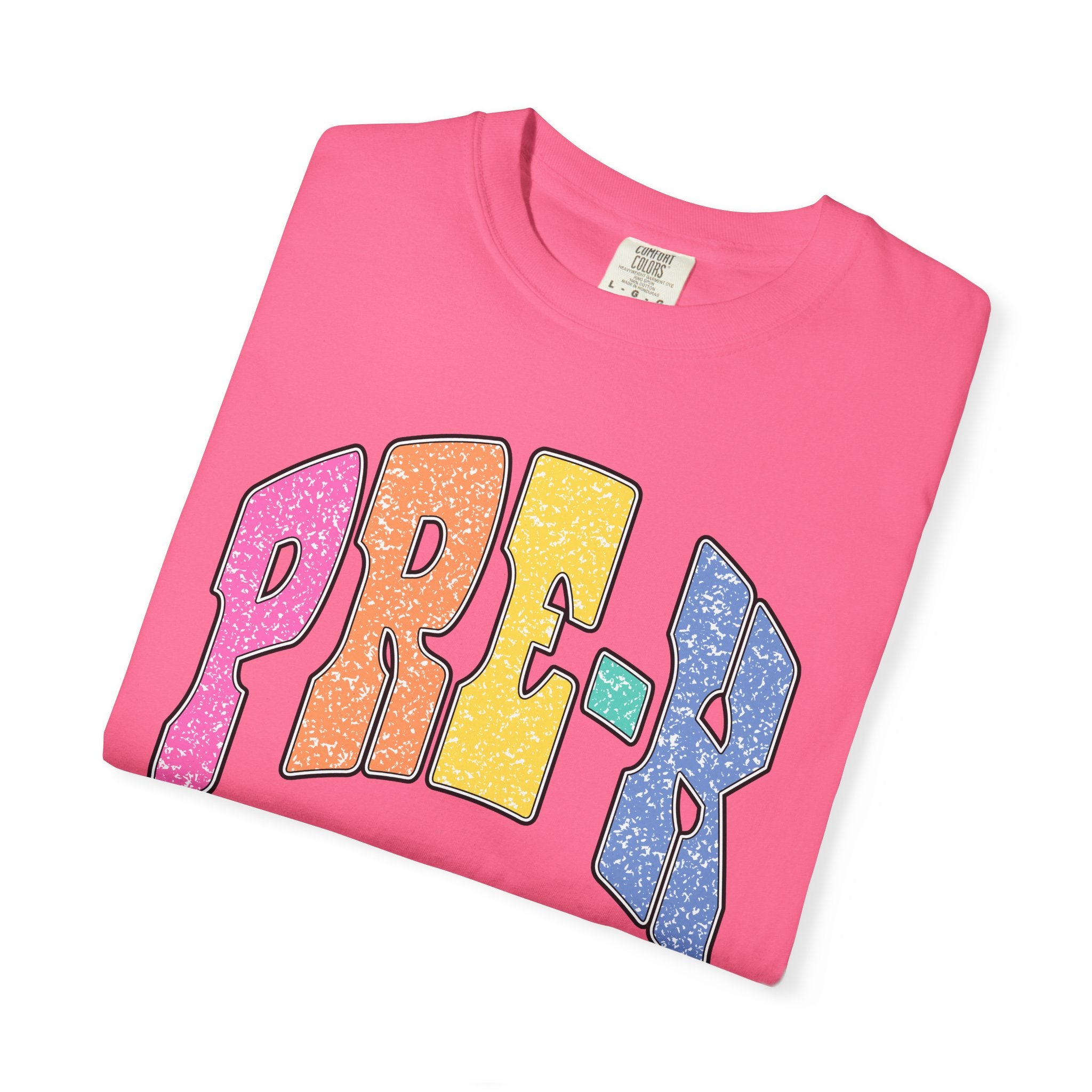 PRE-K Colorblock Graphic T-Shirt — Preschool Graduation Gift