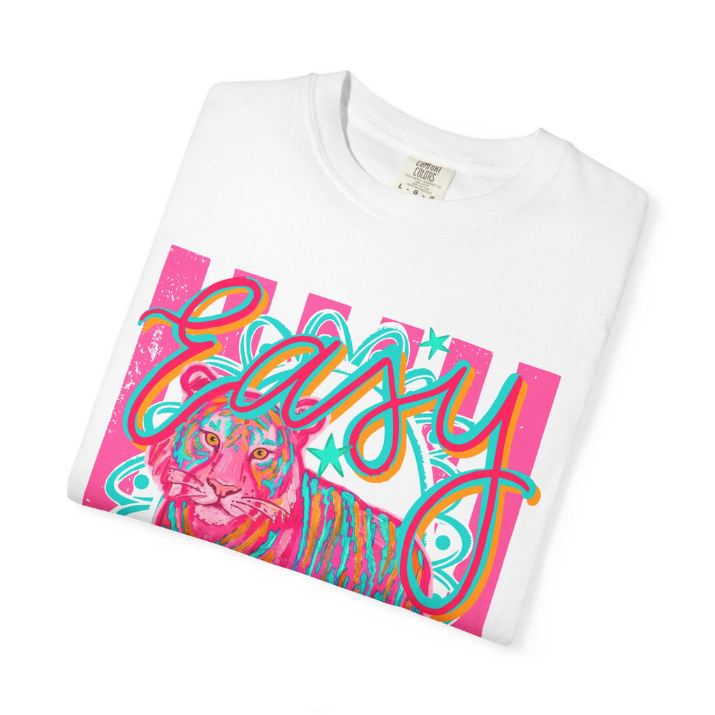Easy Tiger T-Shirt — Retro Neon Tiger Graphic Tee