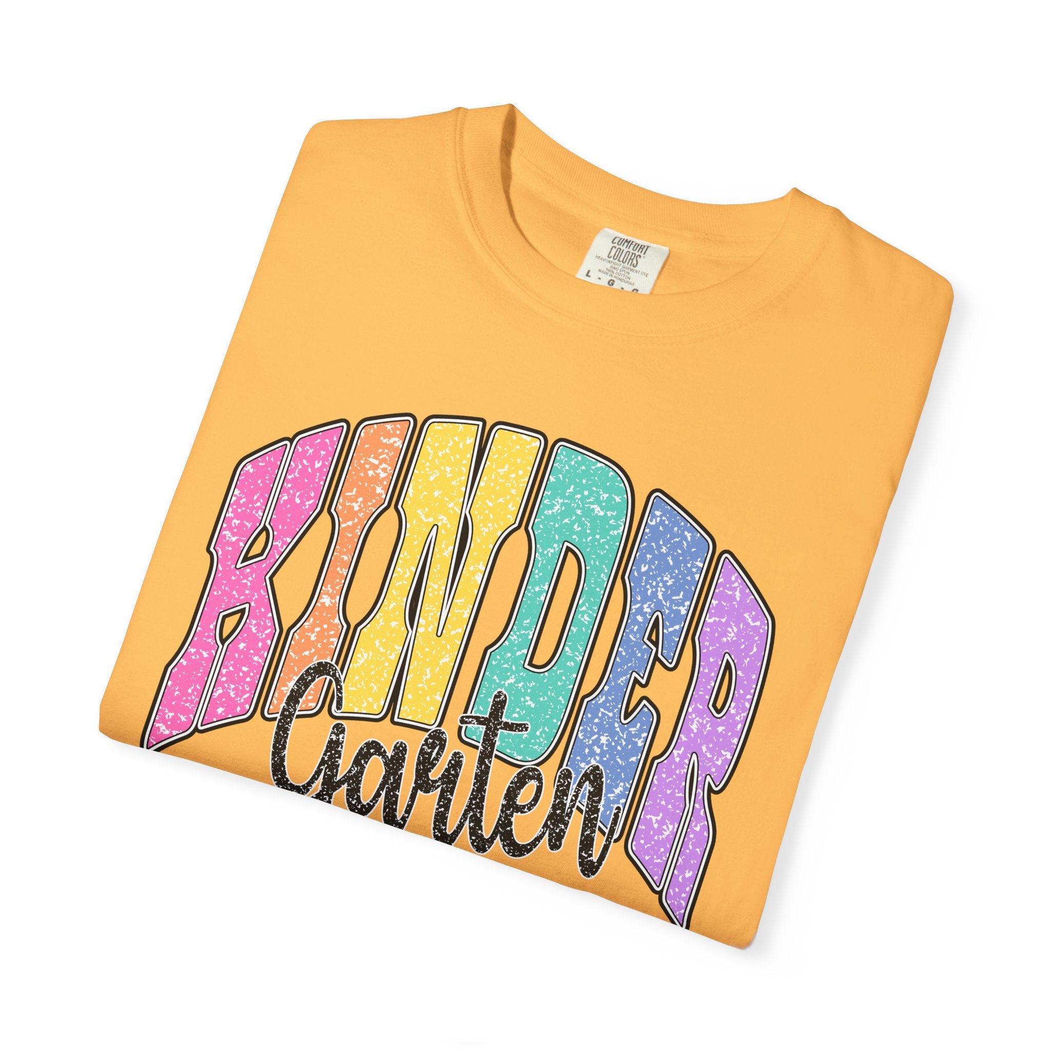 Kindergarten Rainbow T-Shirt — Colorful Back to School Tee