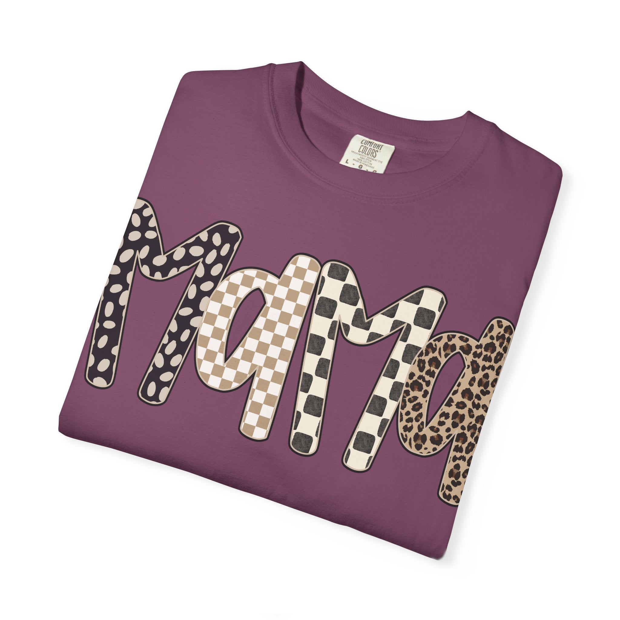 Mama Leopard & Plaid Graphic T-Shirt — Mom Gift, Mother's Day Tee