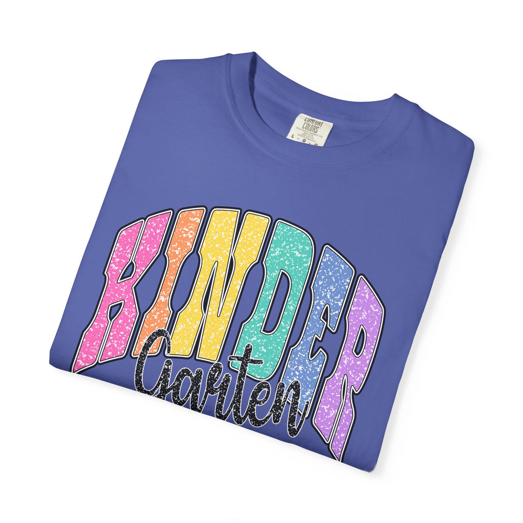 Kindergarten Rainbow T-Shirt — Colorful Back to School Tee