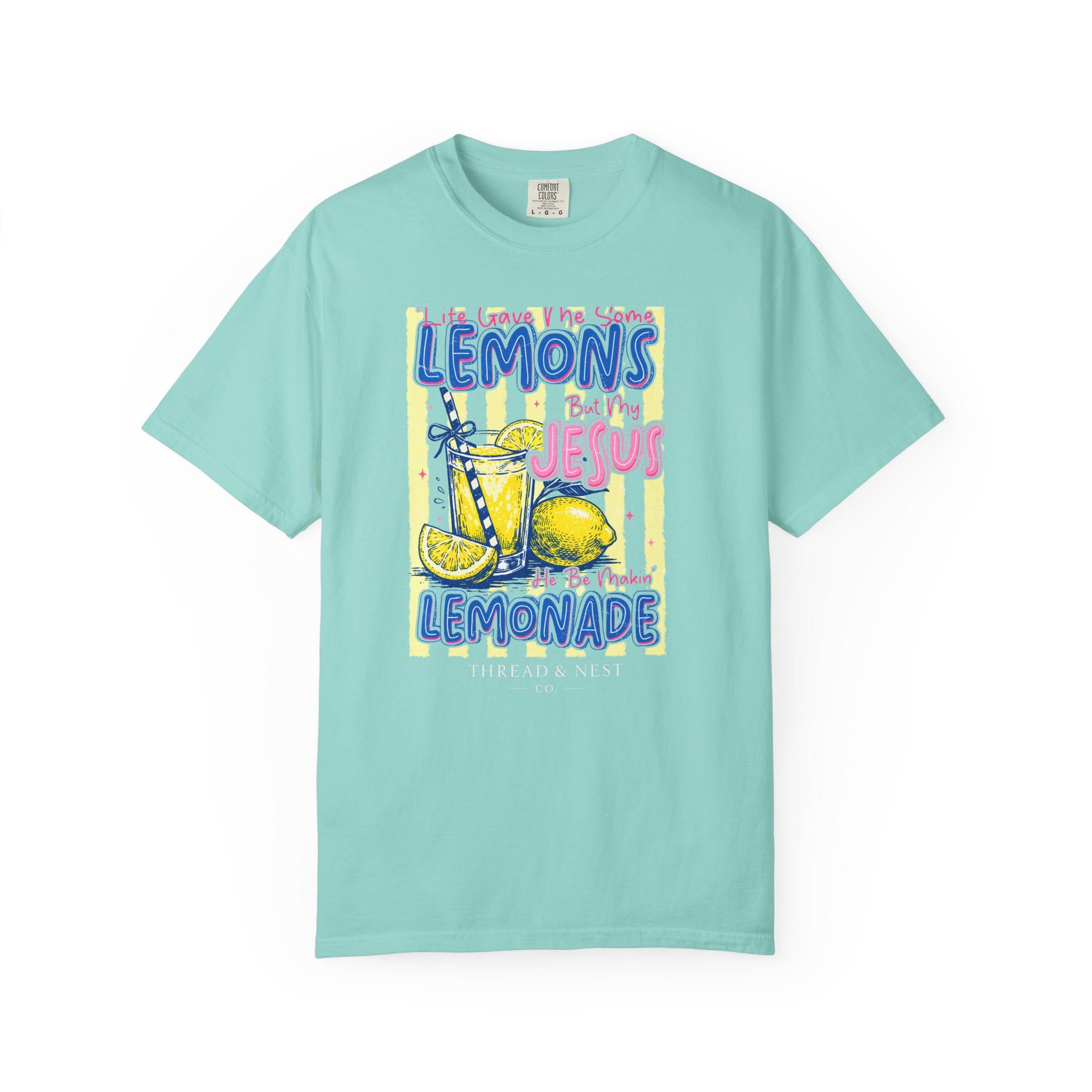 Lemons Into Lemonade Christian T-Shirt — 'He Gave Me Lemons But Why Jesus' Graphic Tee