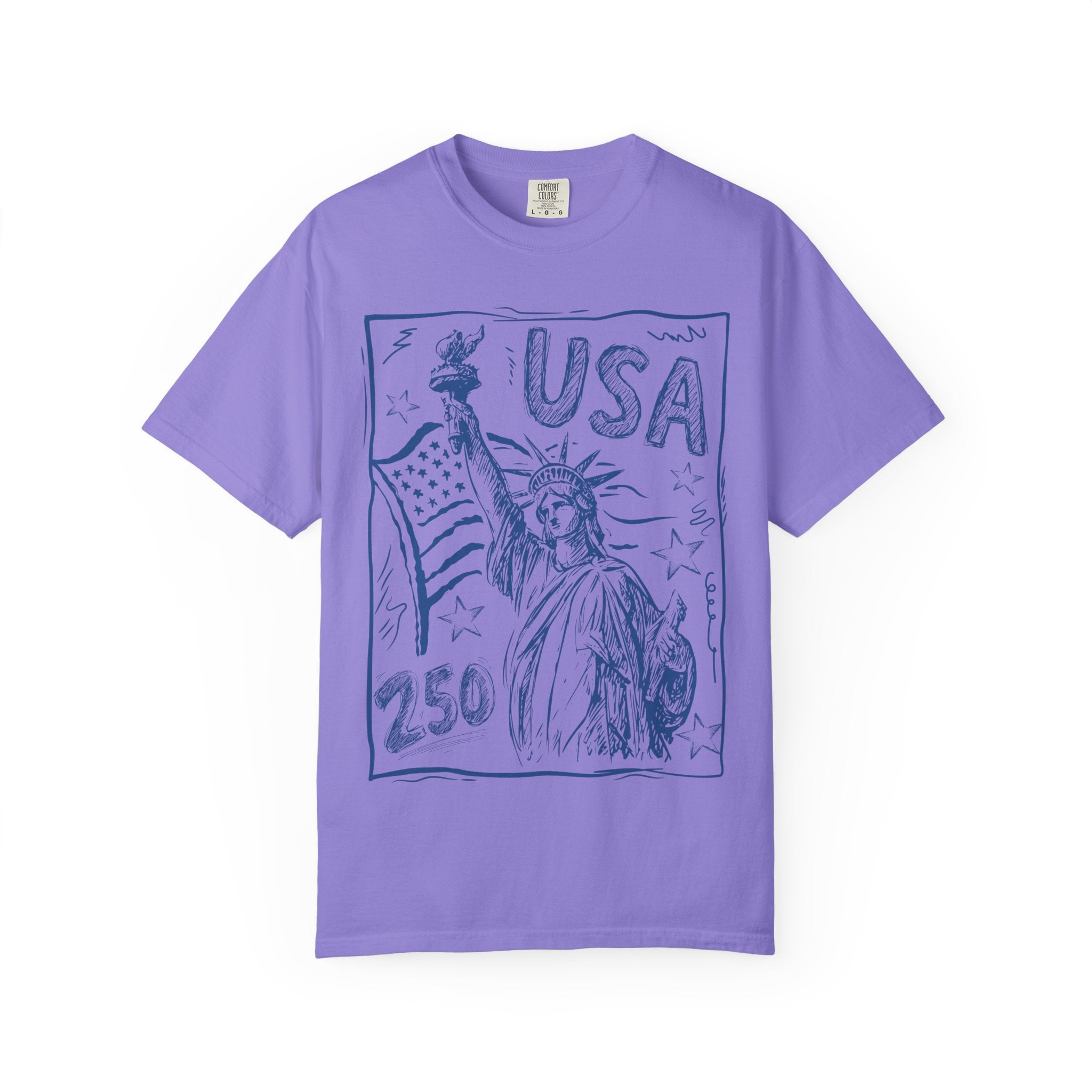Liberty Sketch T‑Shirt — Statue of Liberty USA Graphic Tee