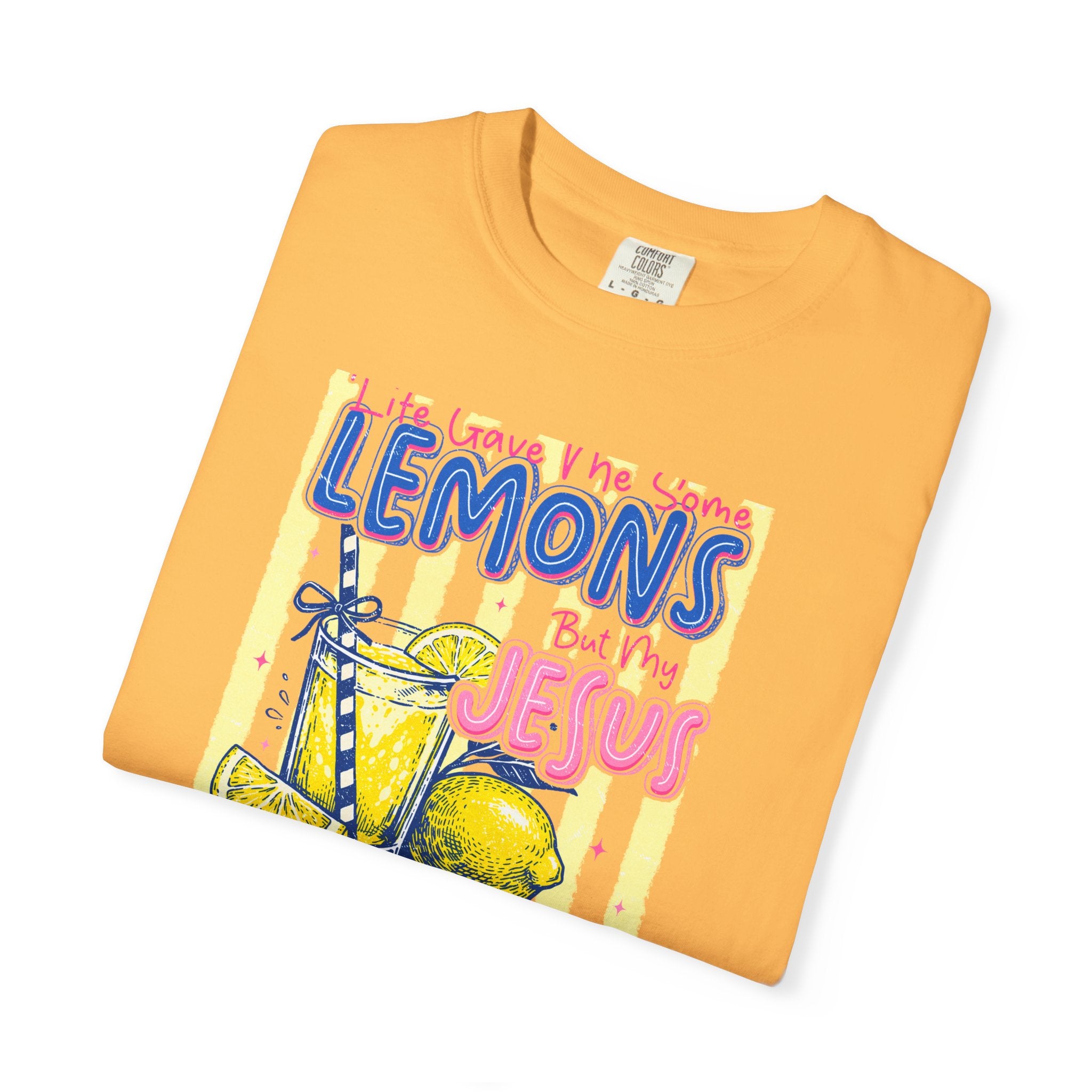 Lemons Into Lemonade Christian T-Shirt — 'He Gave Me Lemons But Why Jesus' Graphic Tee