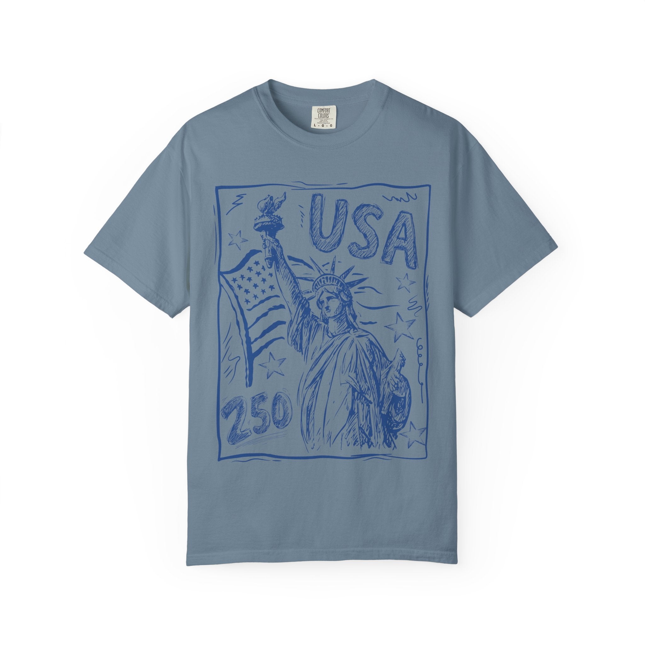 Liberty Sketch T‑Shirt — Statue of Liberty USA Graphic Tee