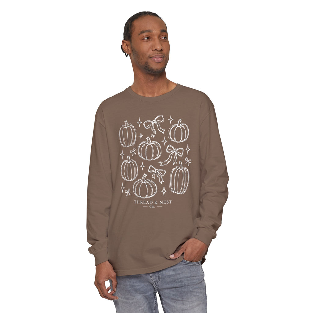Pumpkin Sketch Long Sleeve Tee