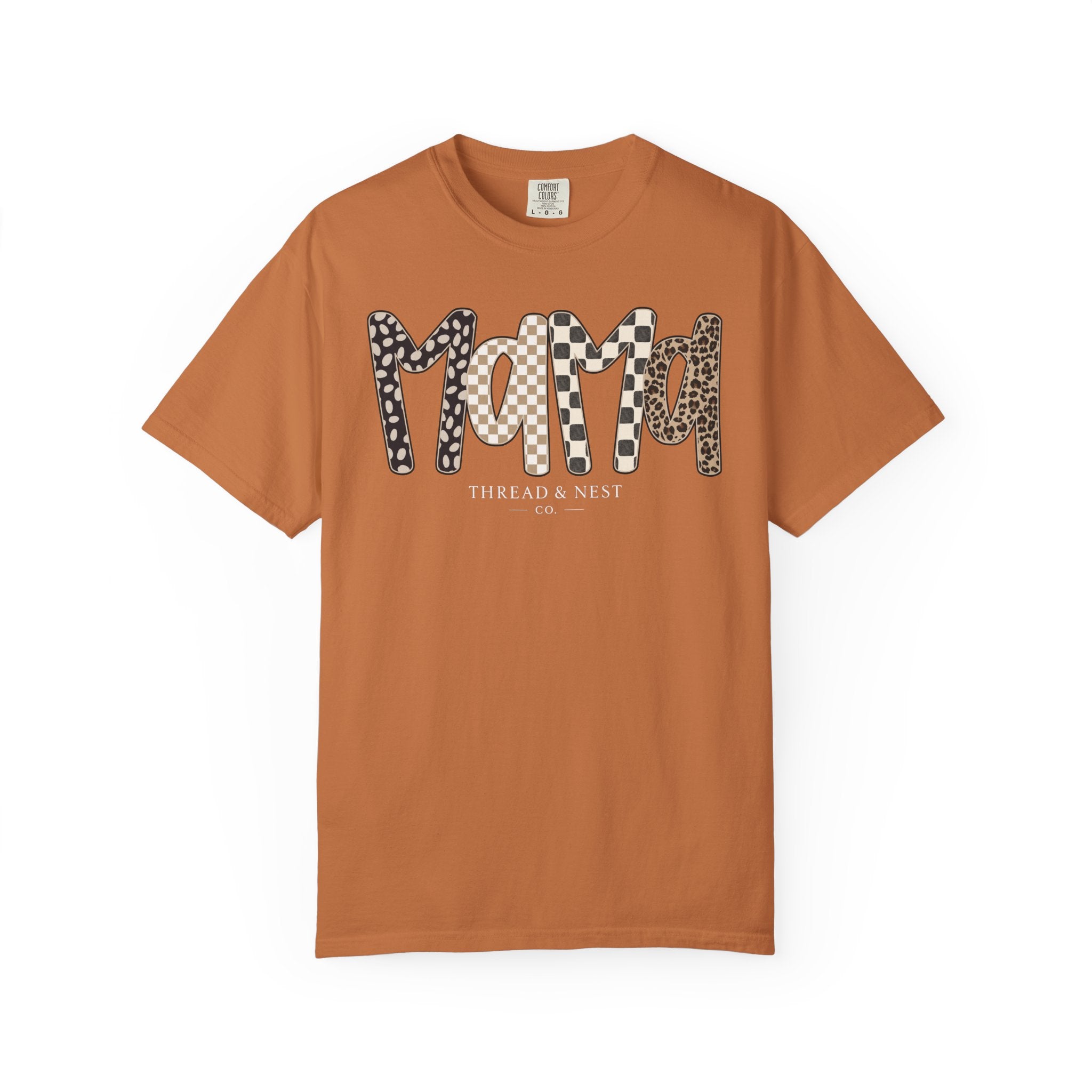 Mama Leopard & Plaid Graphic T-Shirt — Mom Gift, Mother's Day Tee