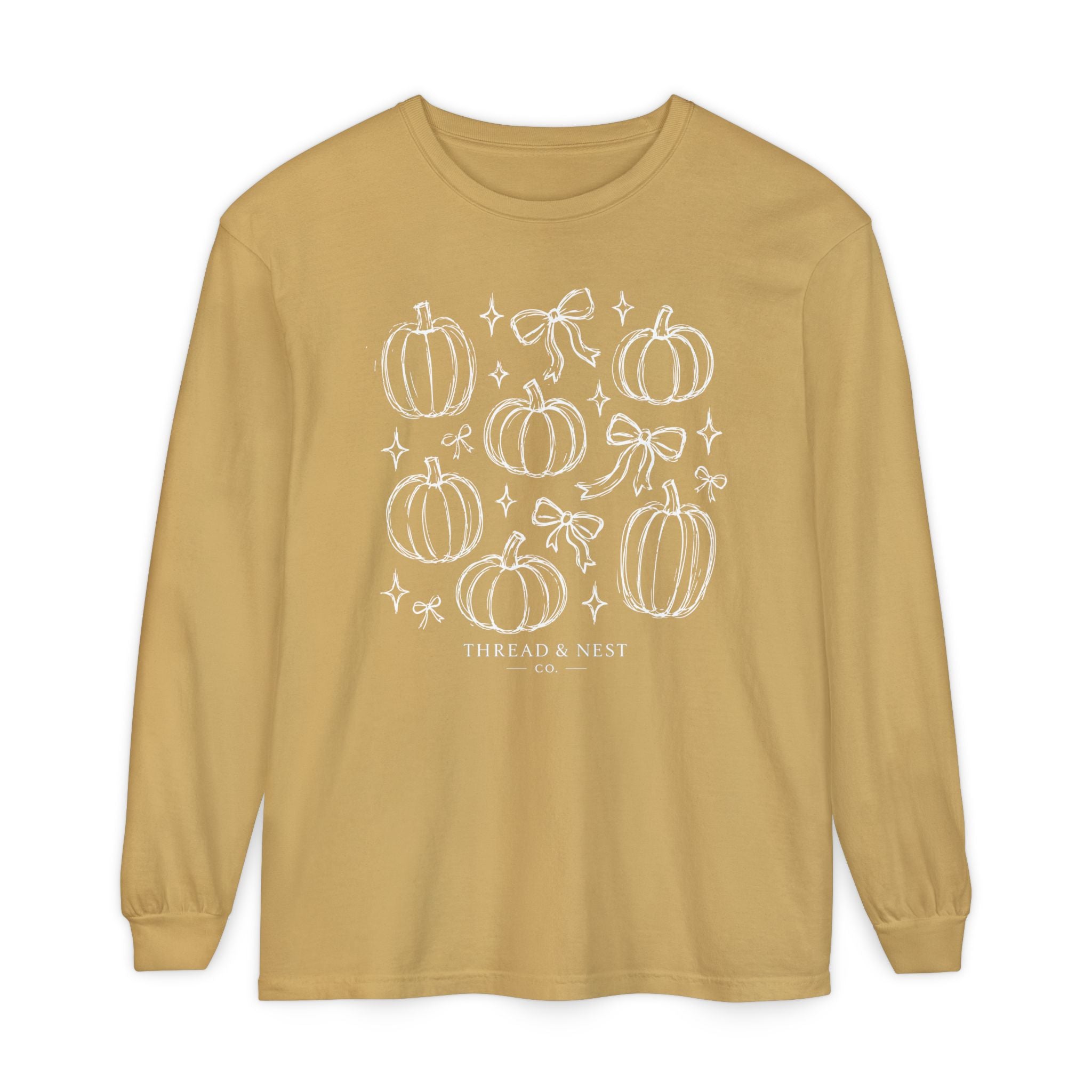 Pumpkin Sketch Long Sleeve Tee