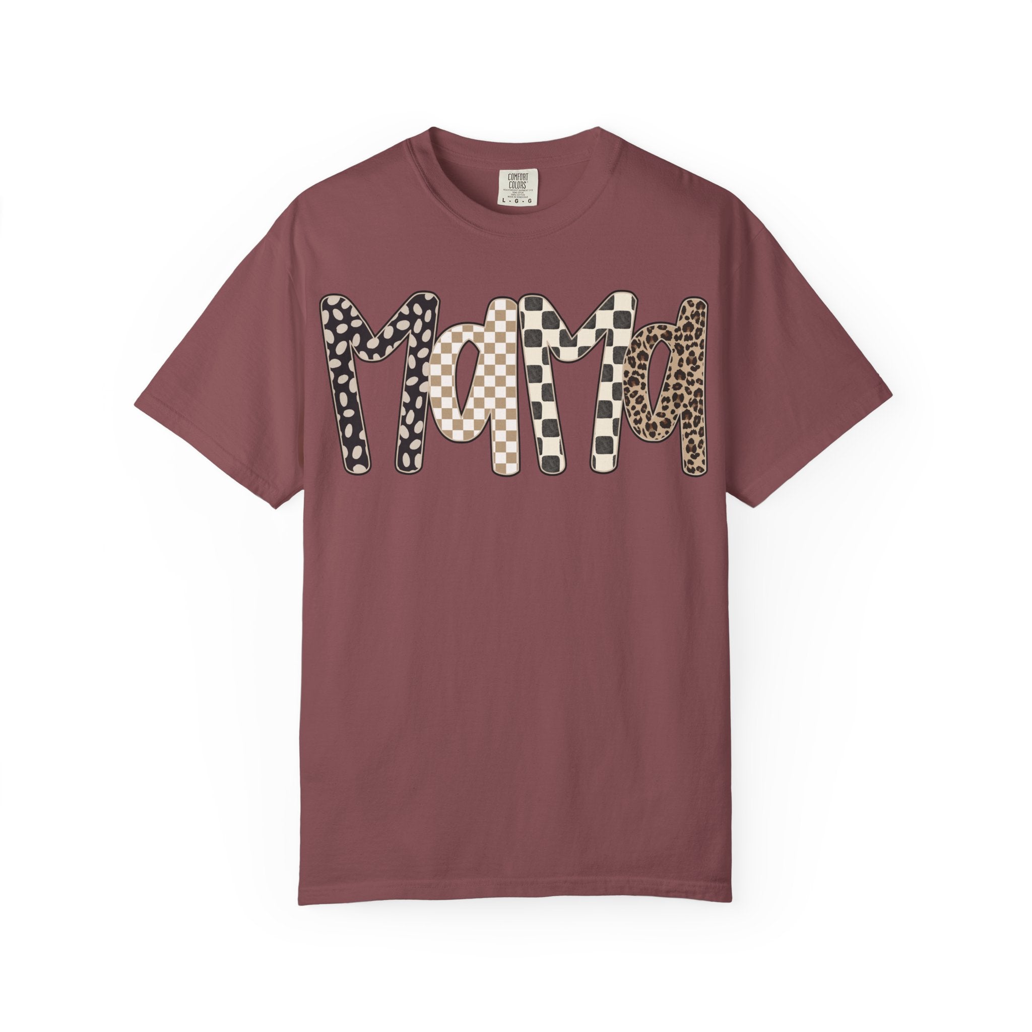 Mama Leopard & Plaid Graphic T-Shirt — Mom Gift, Mother's Day Tee