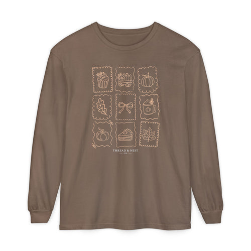 Autumn Icons Long Sleeve Tee