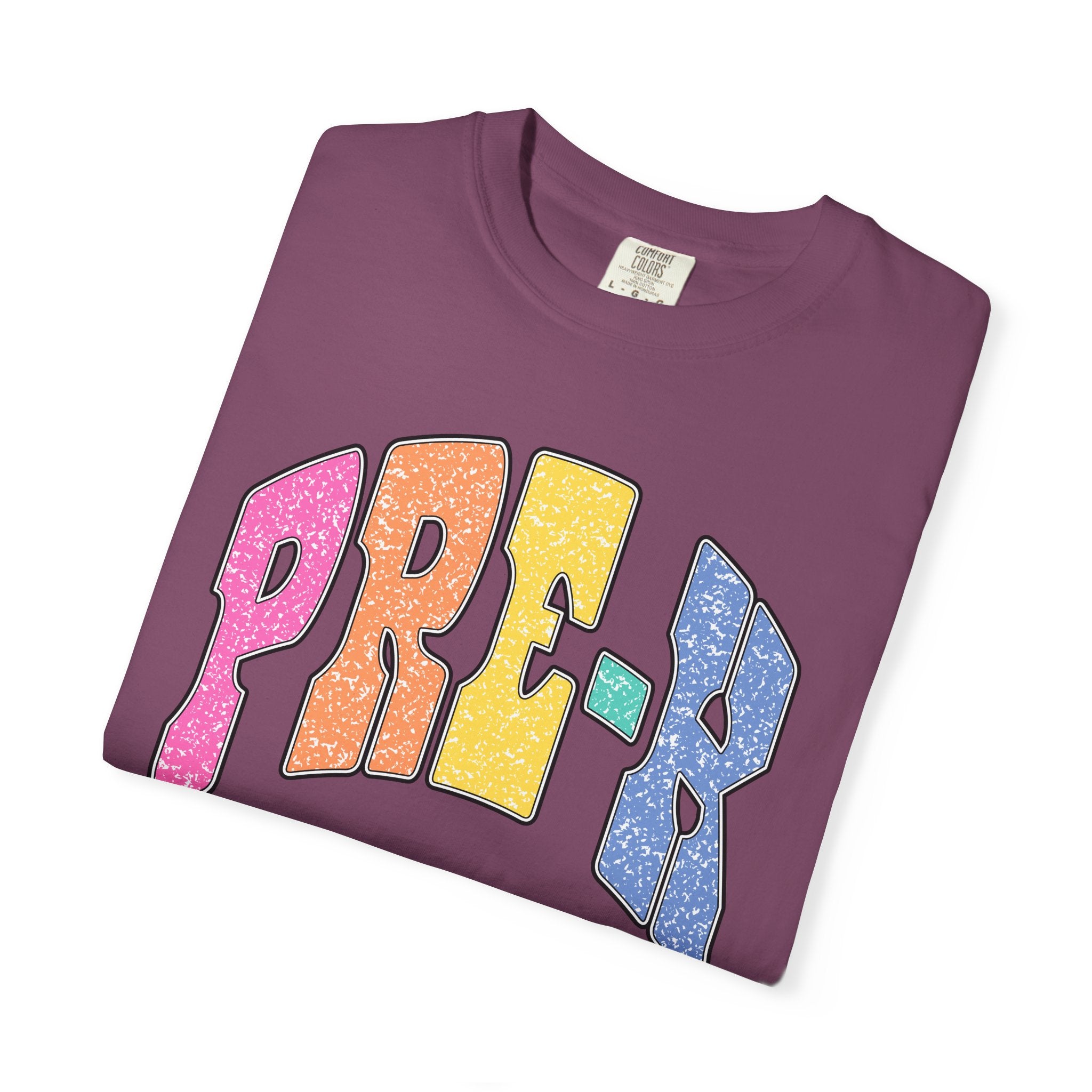 PRE-K Colorblock Graphic T-Shirt — Preschool Graduation Gift