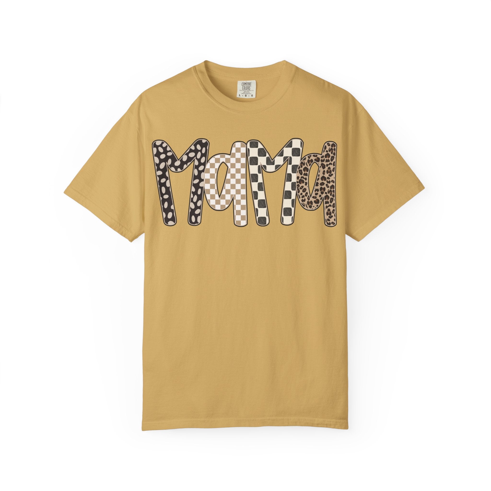 Mama Leopard & Plaid Graphic T-Shirt — Mom Gift, Mother's Day Tee