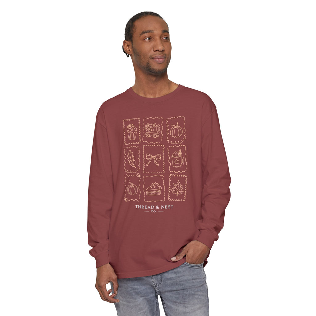 Autumn Icons Long Sleeve Tee