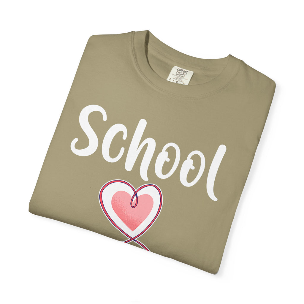 School Nurse T-Shirt — Cute Heart & Stethoscope Tee for Teachers and Healthcare Staff