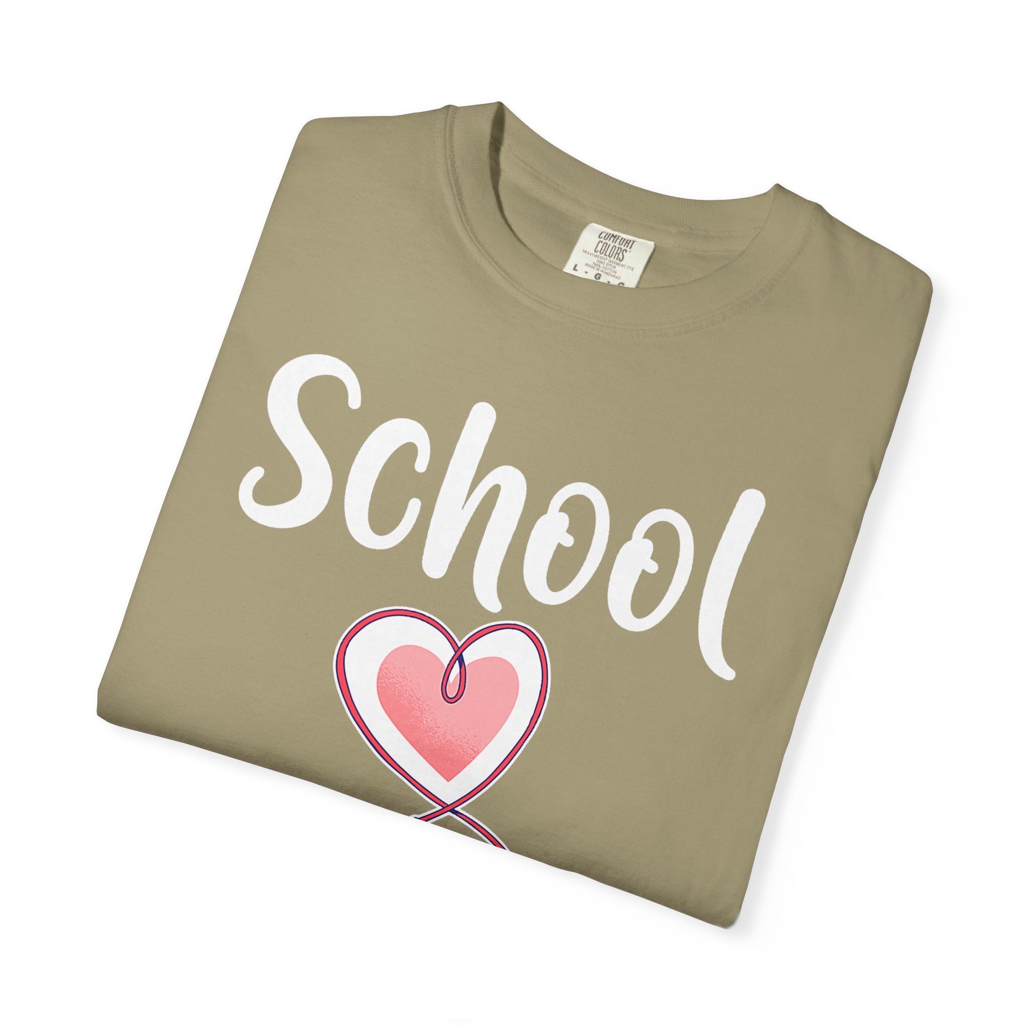 School Nurse T-Shirt — Cute Heart & Stethoscope Tee for Teachers and Healthcare Staff