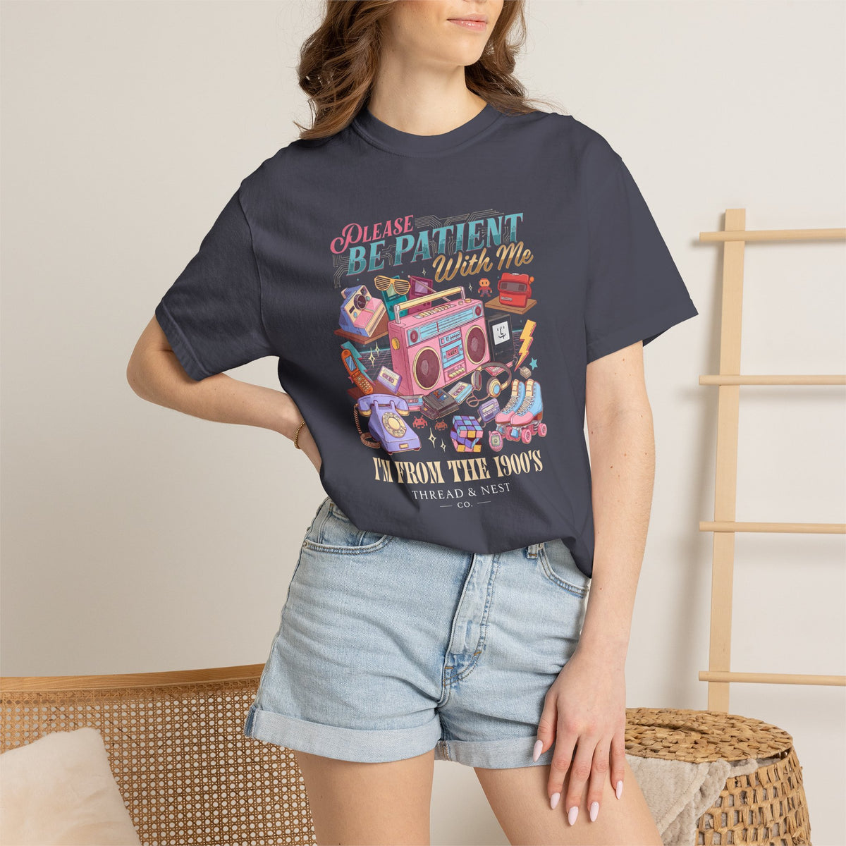Retro 1900s Graphic T-Shirt — “Please Be Patient With Me, I’m From The 1900s”