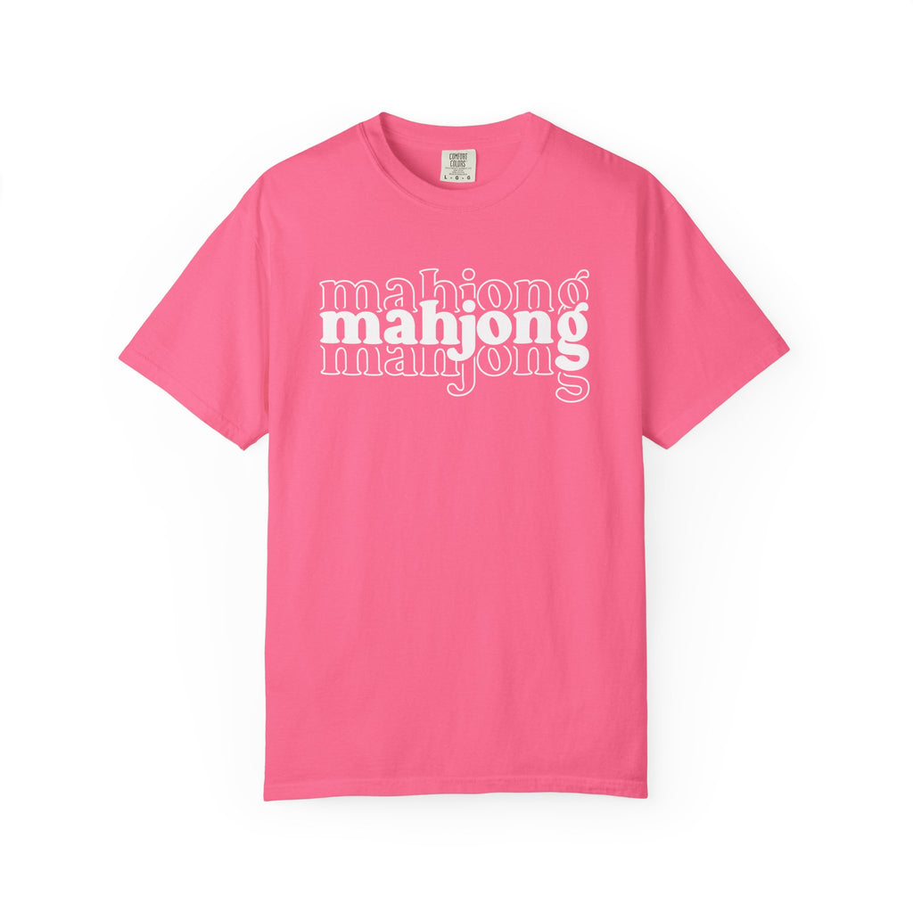 Mahjong Retro Logo T-Shirt — Vintage Game Night Tee