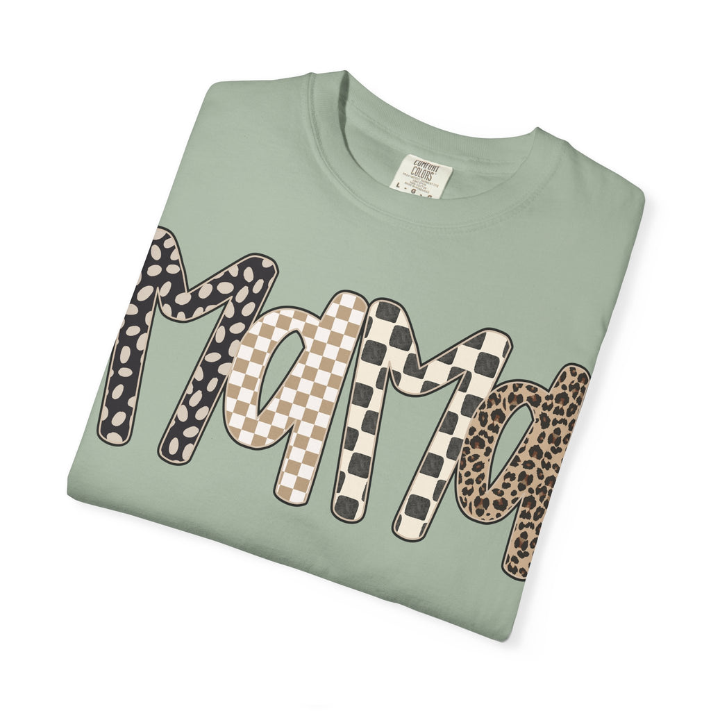 Mama Leopard & Plaid Graphic T-Shirt — Mom Gift, Mother's Day Tee
