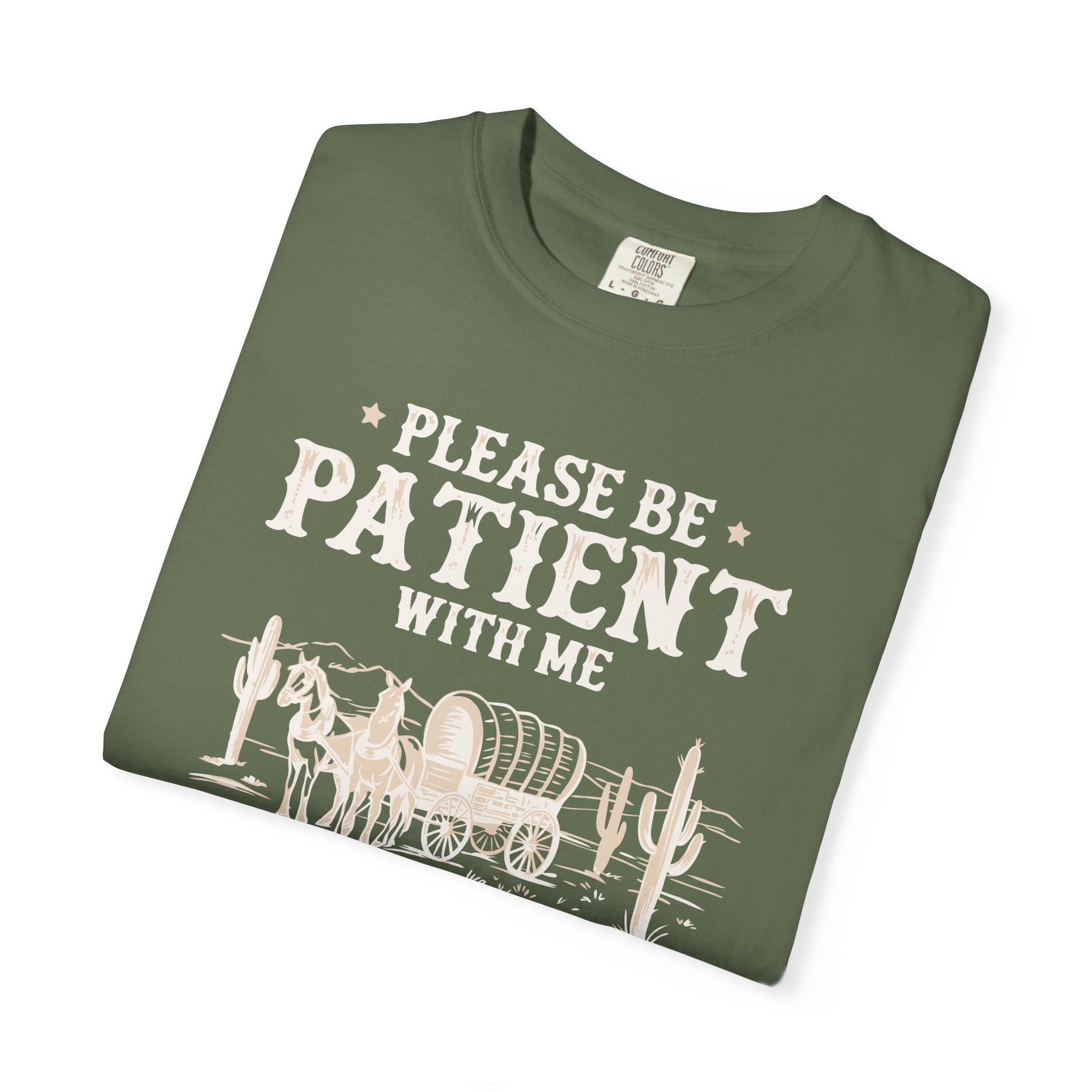Please Be Patient With Me T-Shirt – "I’m From The 1900s" Vintage Wagon Graphic Tee