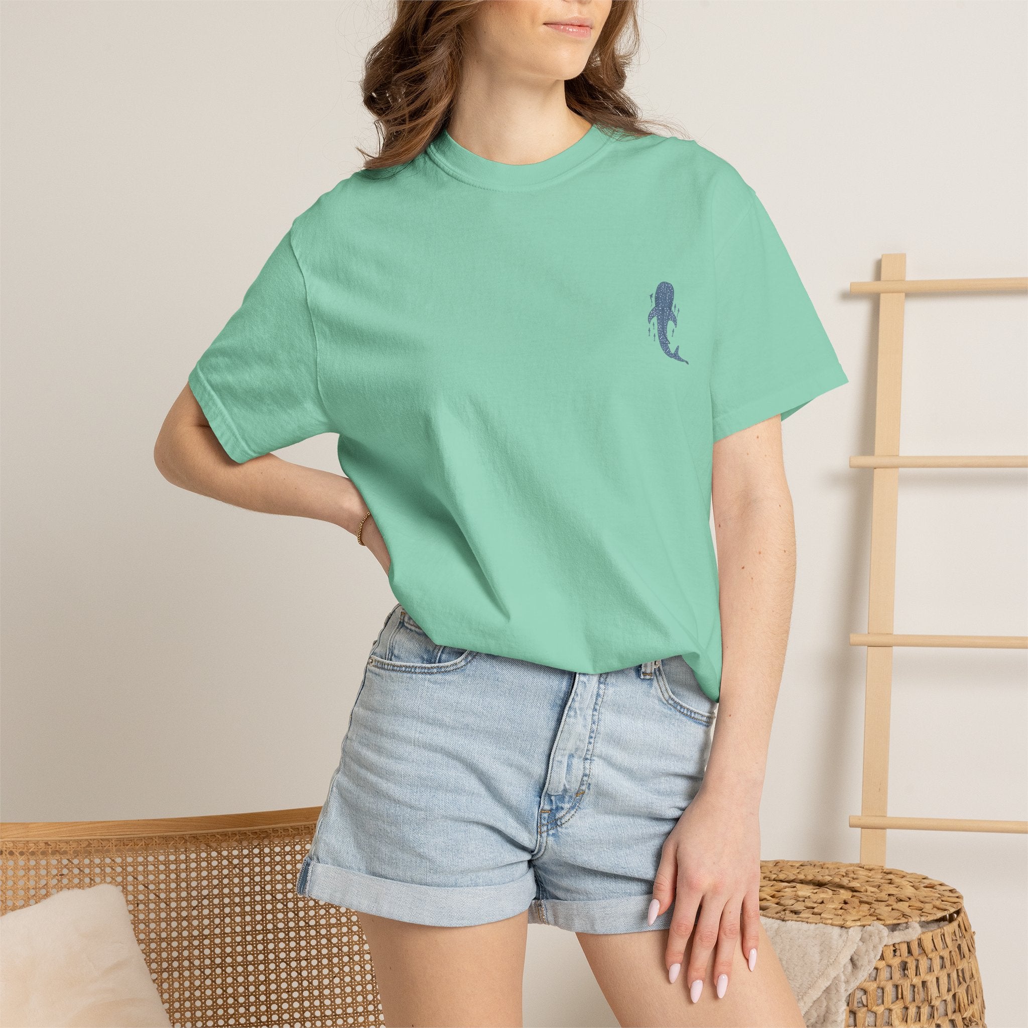 Isaiah 43:2 Whale Tee — 'When You Go Through Deep Waters' Christian T-Shirt