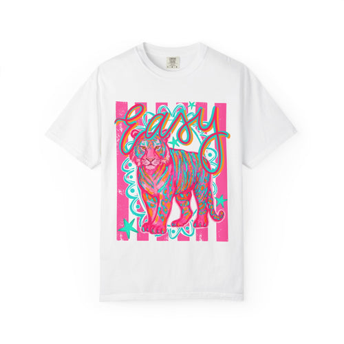 Easy Tiger T-Shirt — Retro Neon Tiger Graphic Tee