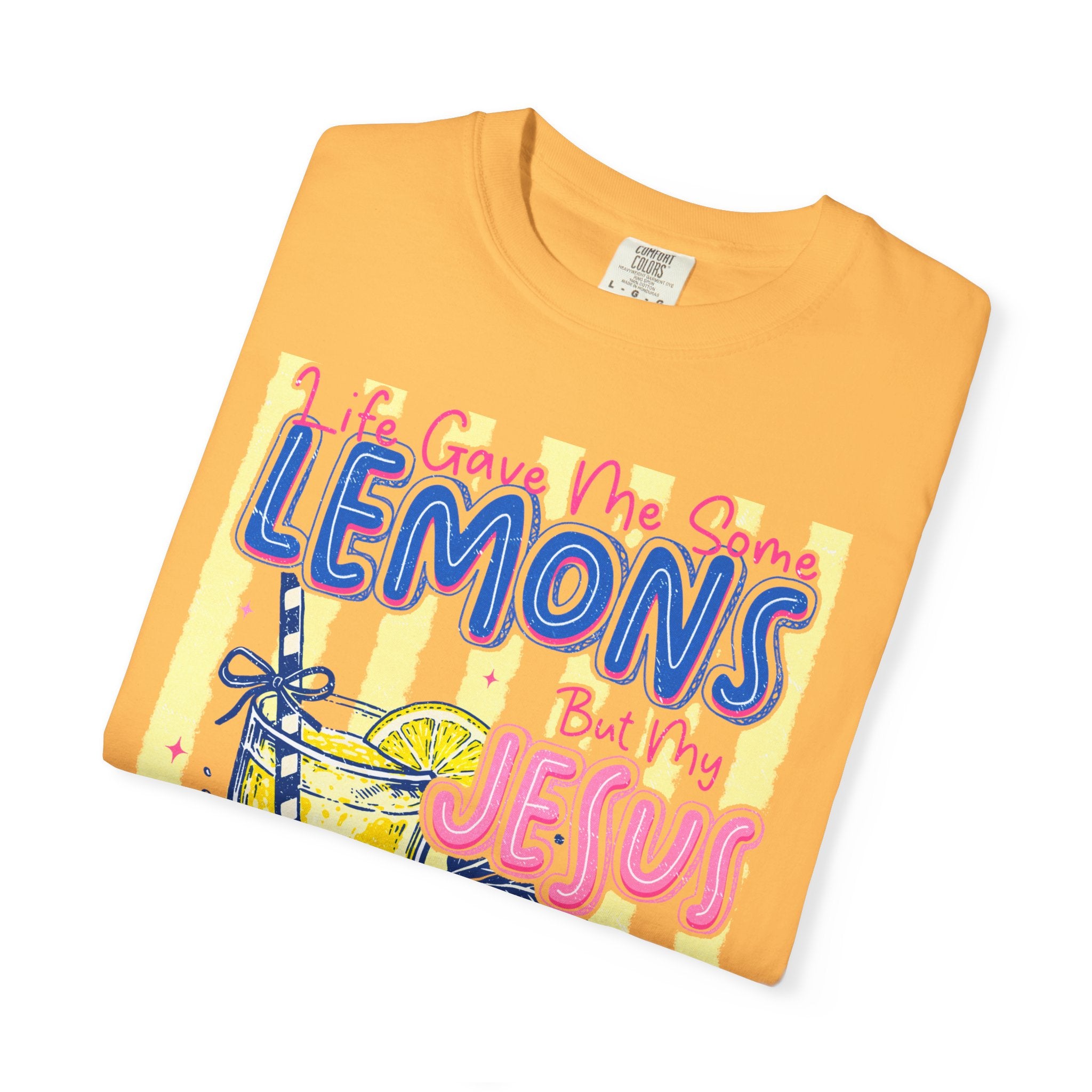 Lemons Into Lemonade Christian T-Shirt — 'He Gave Me Lemons But Why Jesus' Graphic Tee