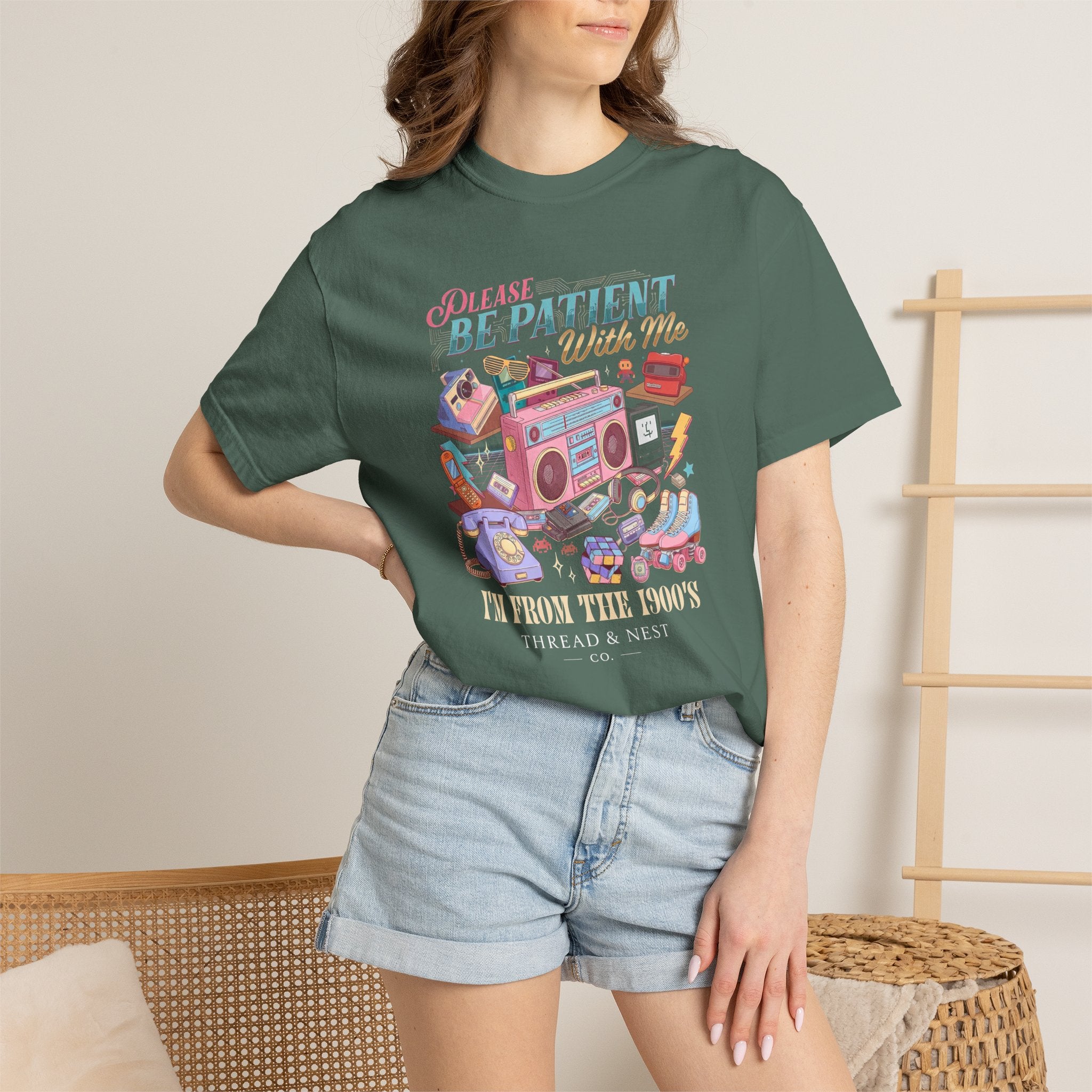 Retro 1900s Graphic T-Shirt — “Please Be Patient With Me, I’m From The 1900s”