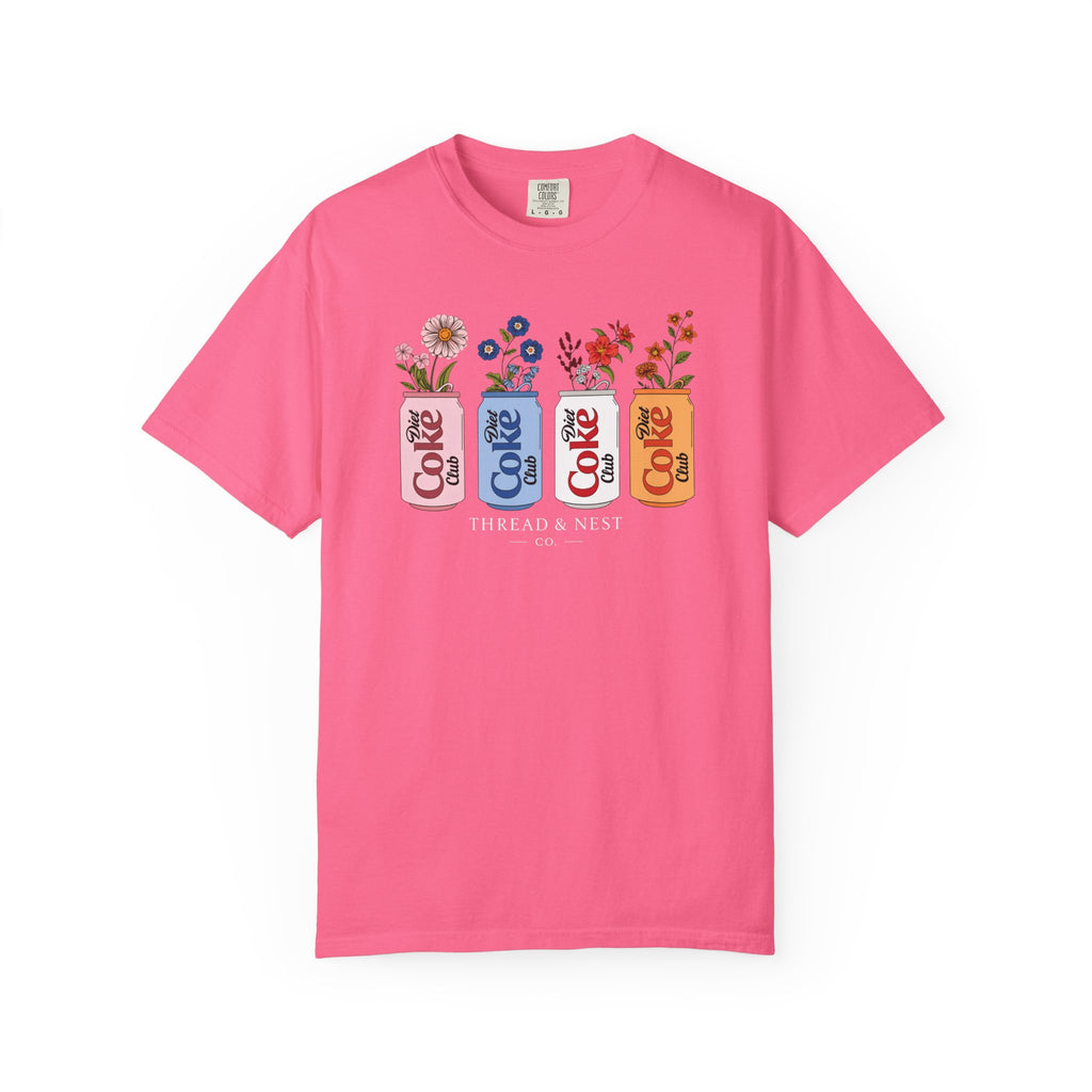 Retro Cola Cans Floral Tee