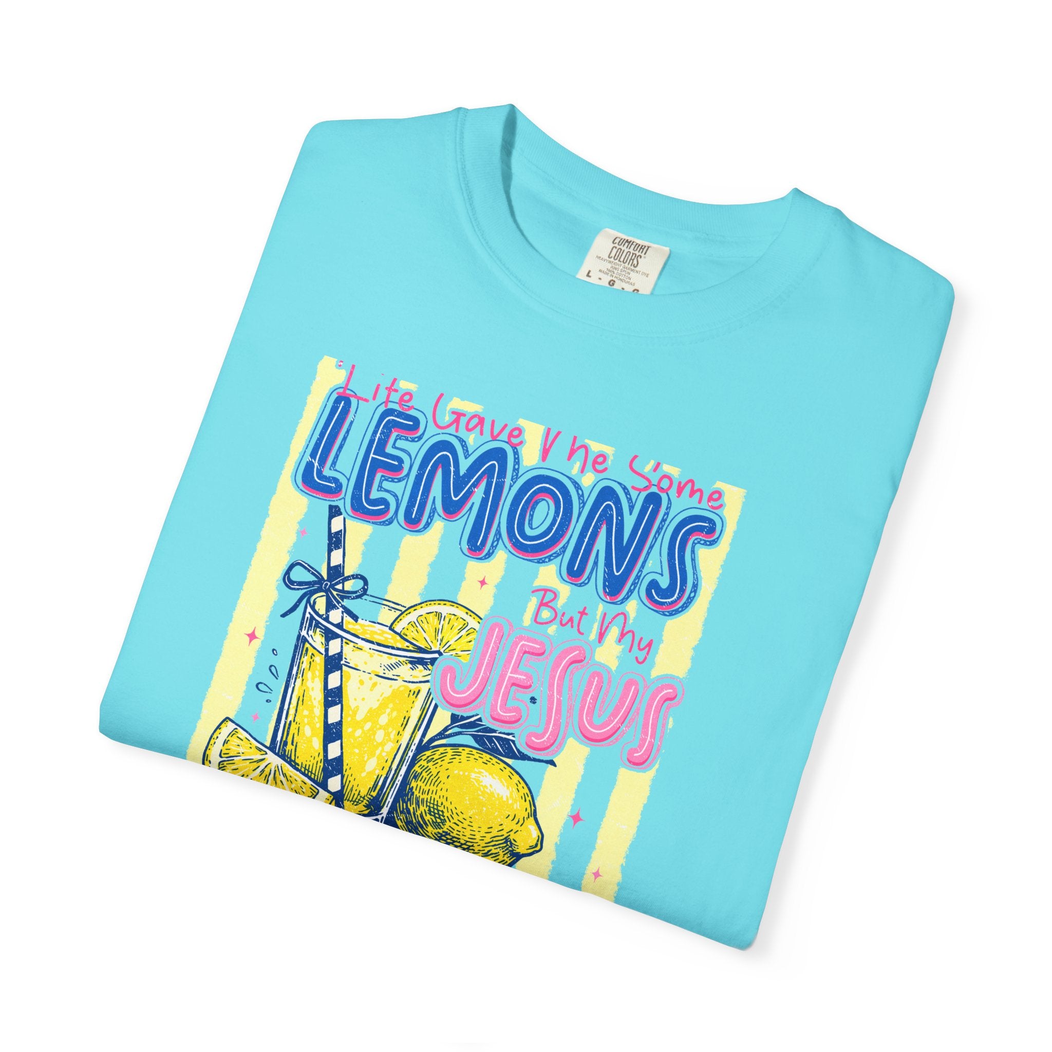 Lemons Into Lemonade Christian T-Shirt — 'He Gave Me Lemons But Why Jesus' Graphic Tee